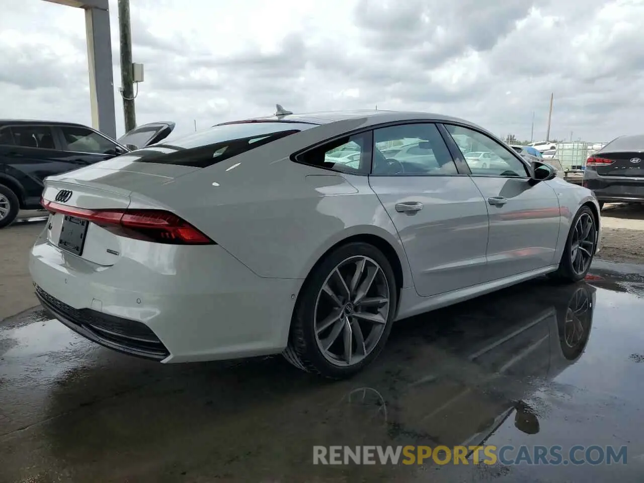 3 fotografías del automóvil dañado WAUTPBF21MN082128 AUDI A7 2021