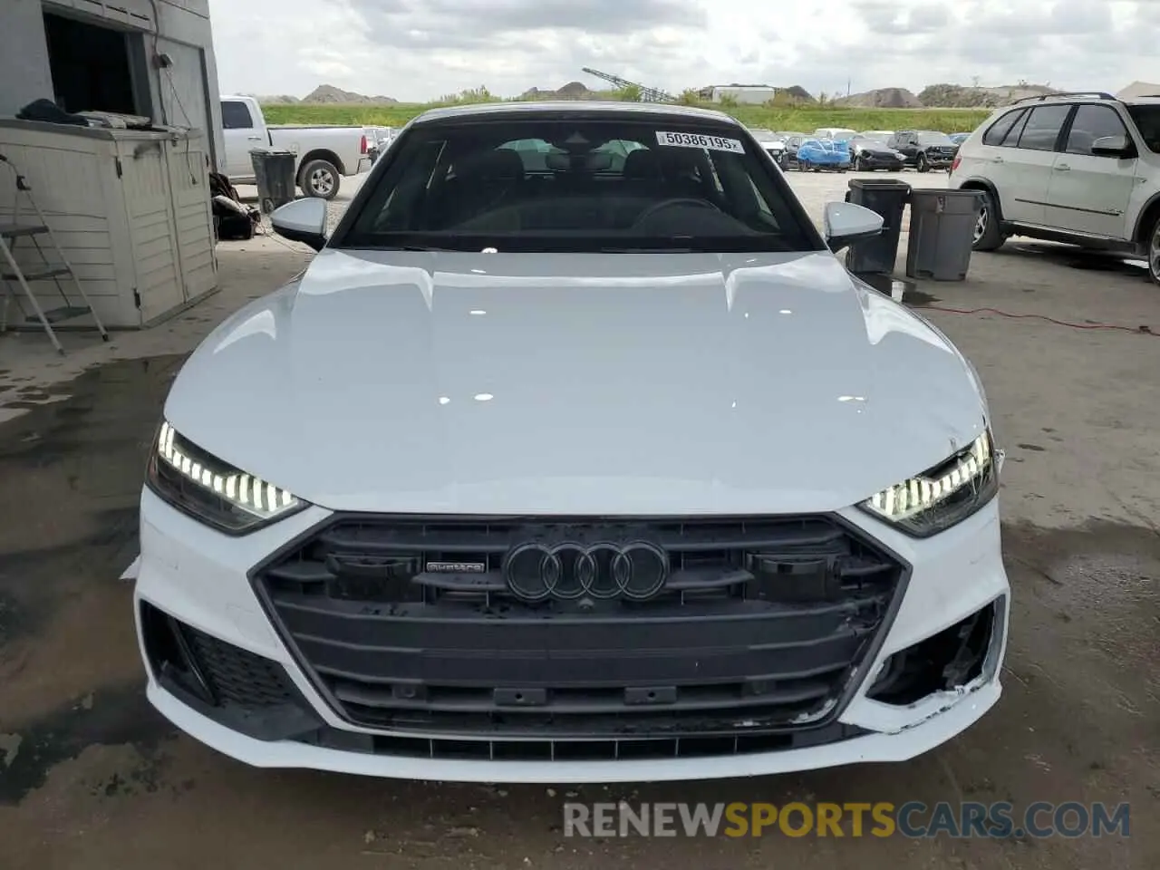 5 fotografías del automóvil dañado WAUTPBF21MN082128 AUDI A7 2021