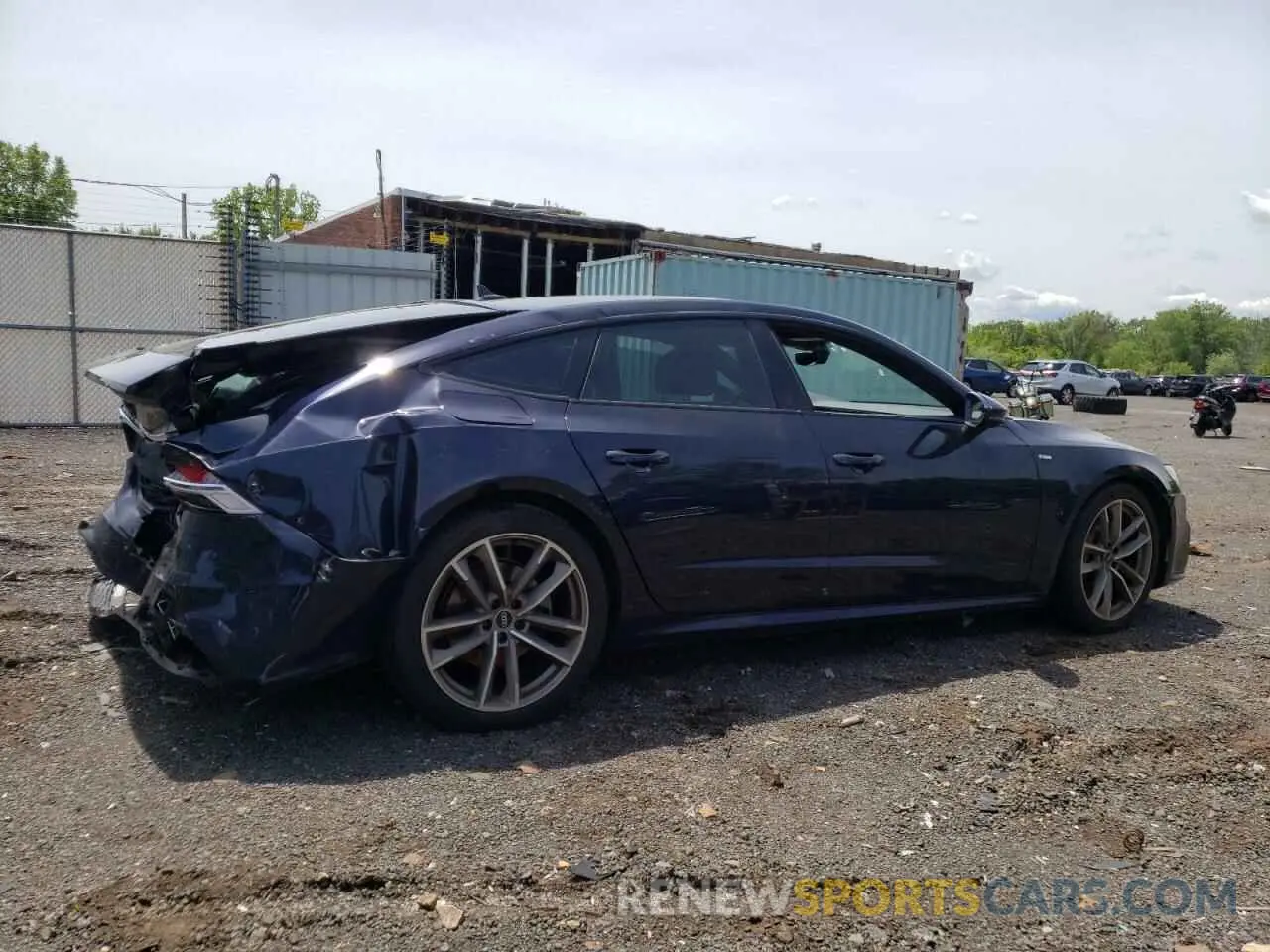 3 fotografías del automóvil dañado WAUTPBF21MN085269 AUDI A7 2021
