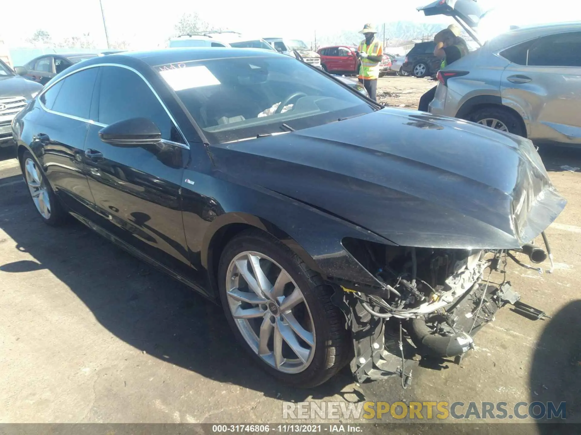 1 fotografías del automóvil dañado WAUU2AF20MN051059 AUDI A7 2021