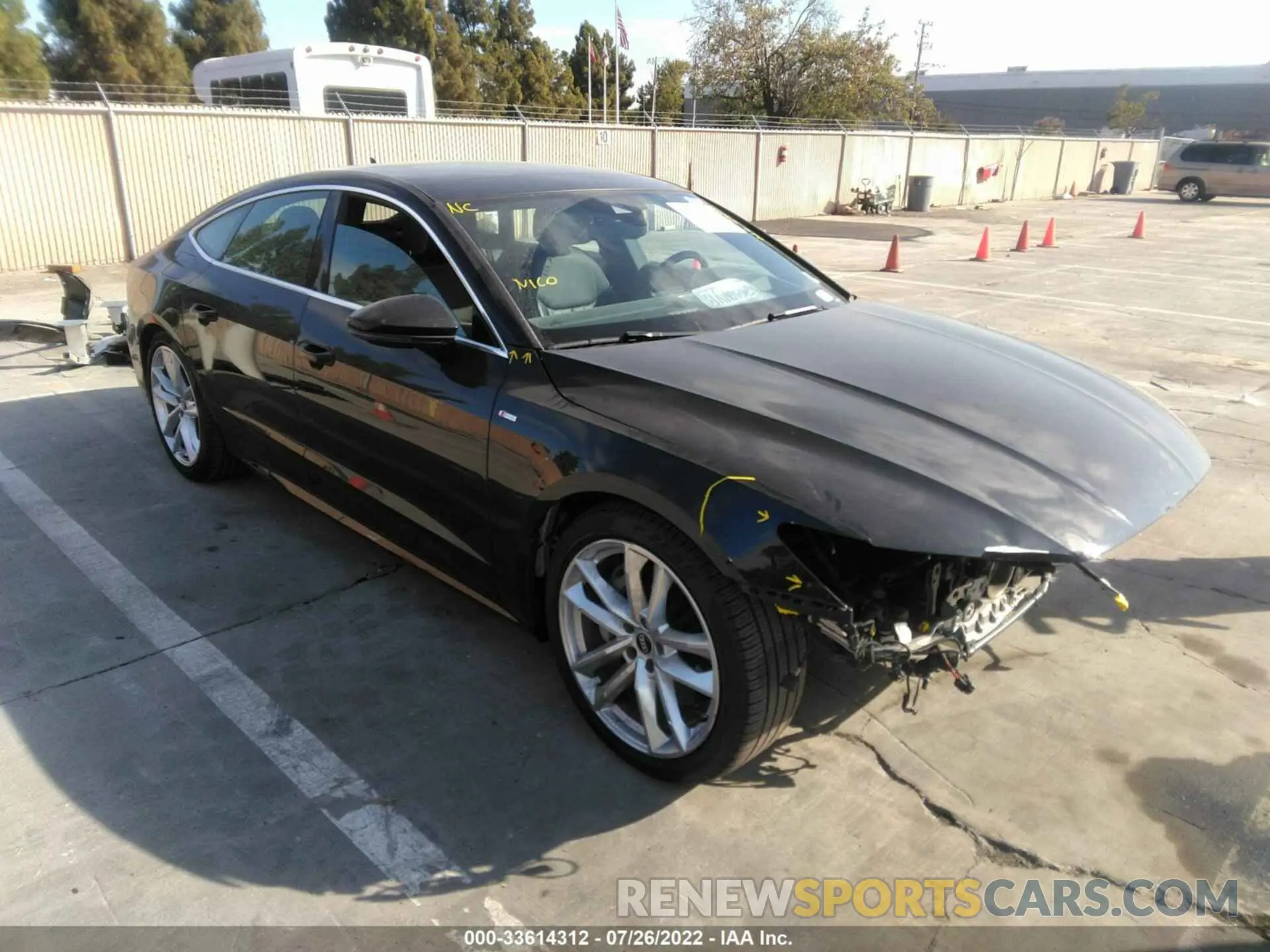 1 fotografías del automóvil dañado WAUV2AF2XMN046245 AUDI A7 2021