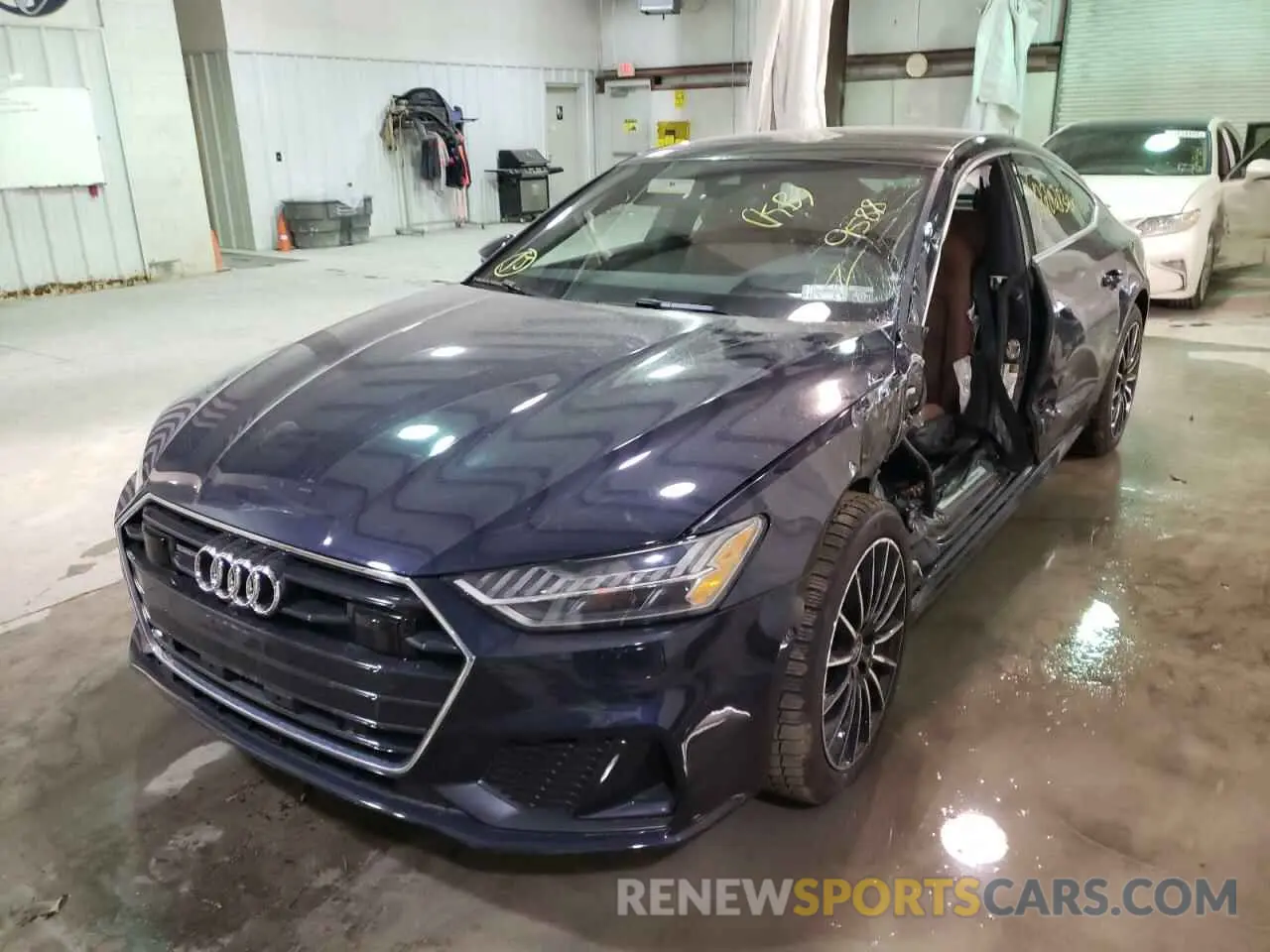 2 fotografías del automóvil dañado WAUVPBF27MN078769 AUDI A7 2021
