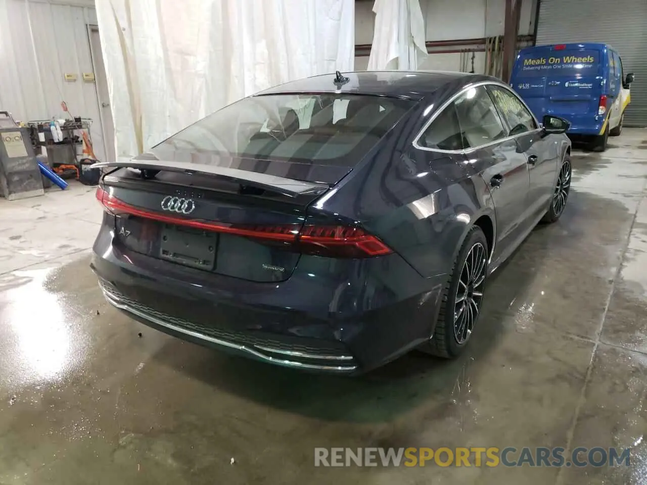 4 fotografías del automóvil dañado WAUVPBF27MN078769 AUDI A7 2021