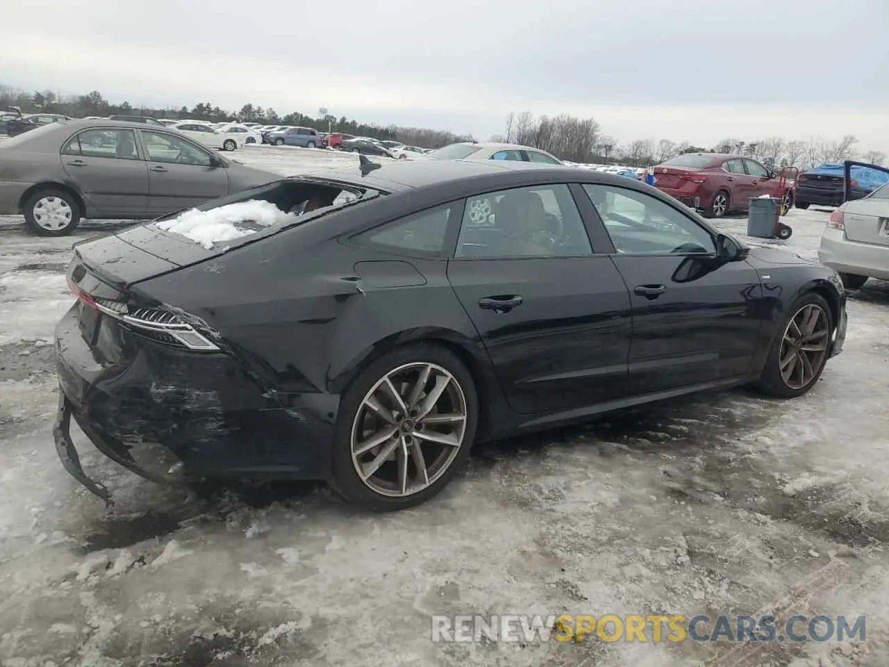3 fotografías del automóvil dañado WAUVPBF29MN082841 AUDI A7 2021