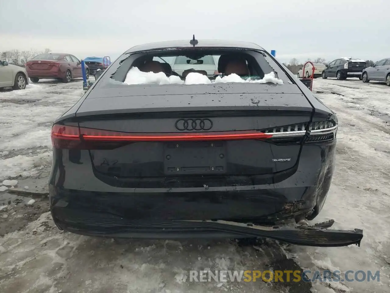 6 fotografías del automóvil dañado WAUVPBF29MN082841 AUDI A7 2021