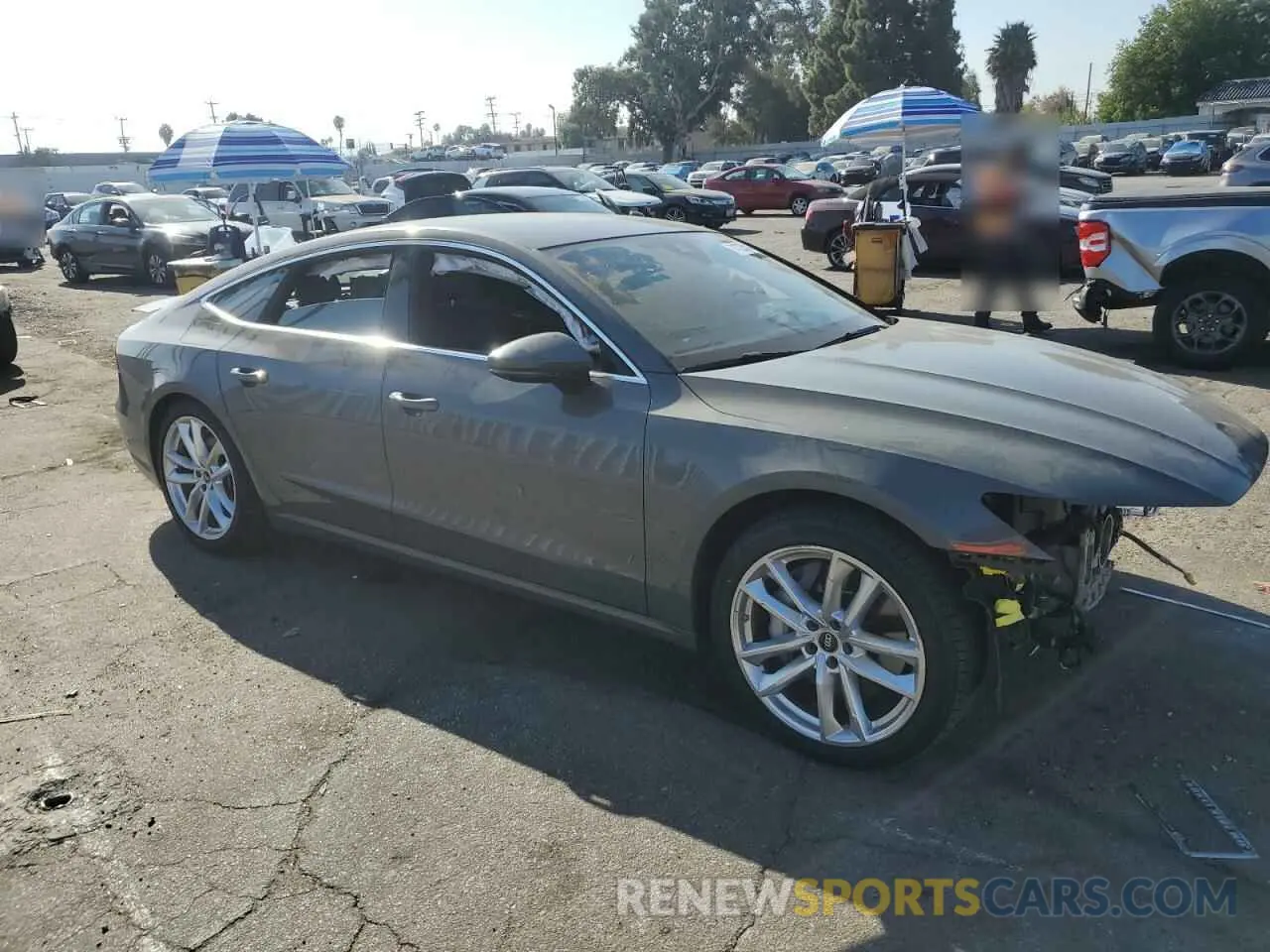 4 fotografías del automóvil dañado WAUP2BF24NN064840 AUDI A7 2022