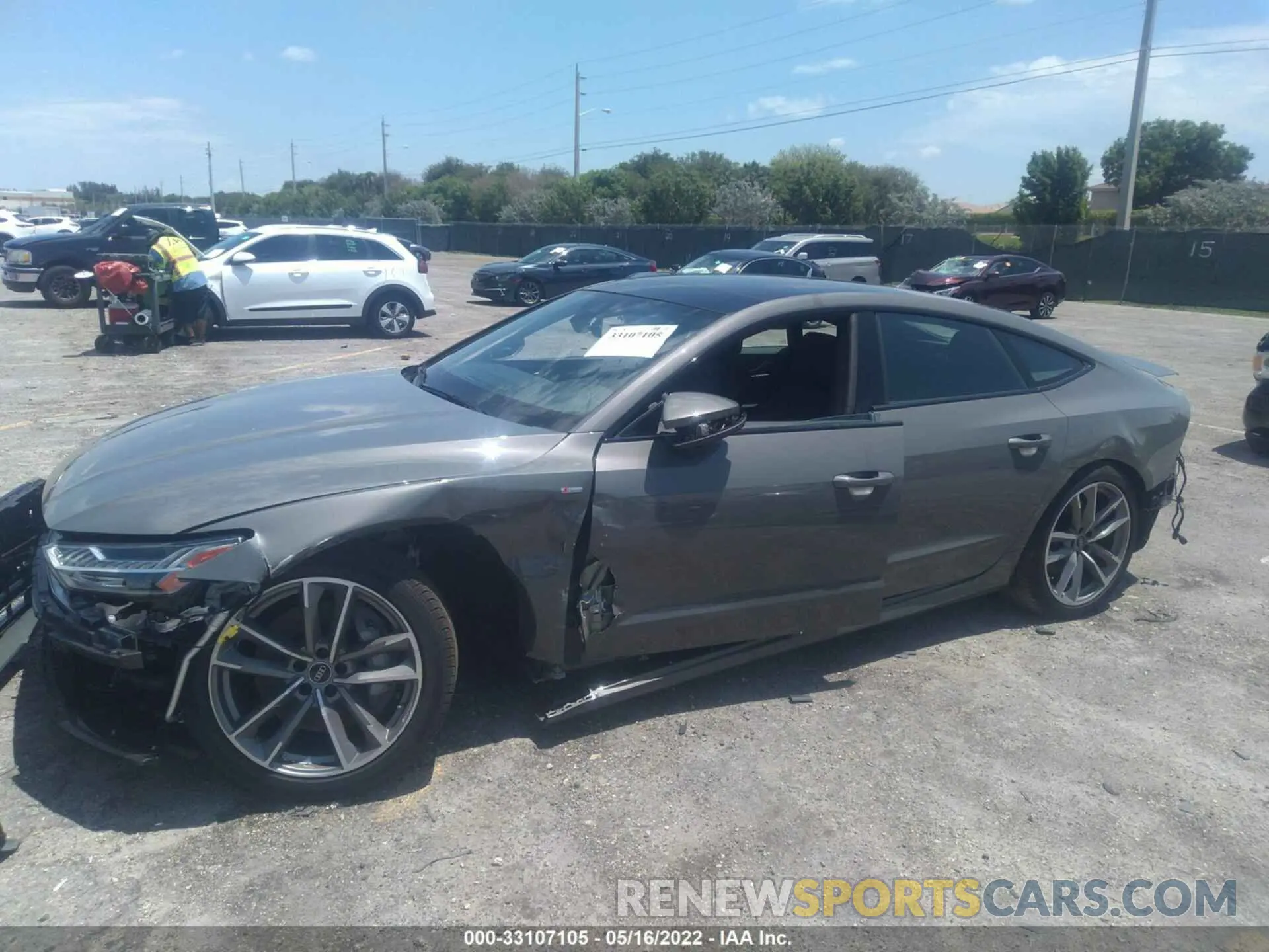 6 fotografías del automóvil dañado WAUU2BF24NN008805 AUDI A7 2022