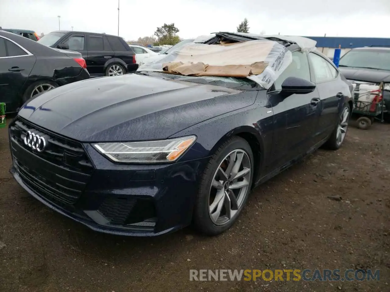 2 fotografías del automóvil dañado WAUU2BF25NN045782 AUDI A7 2022