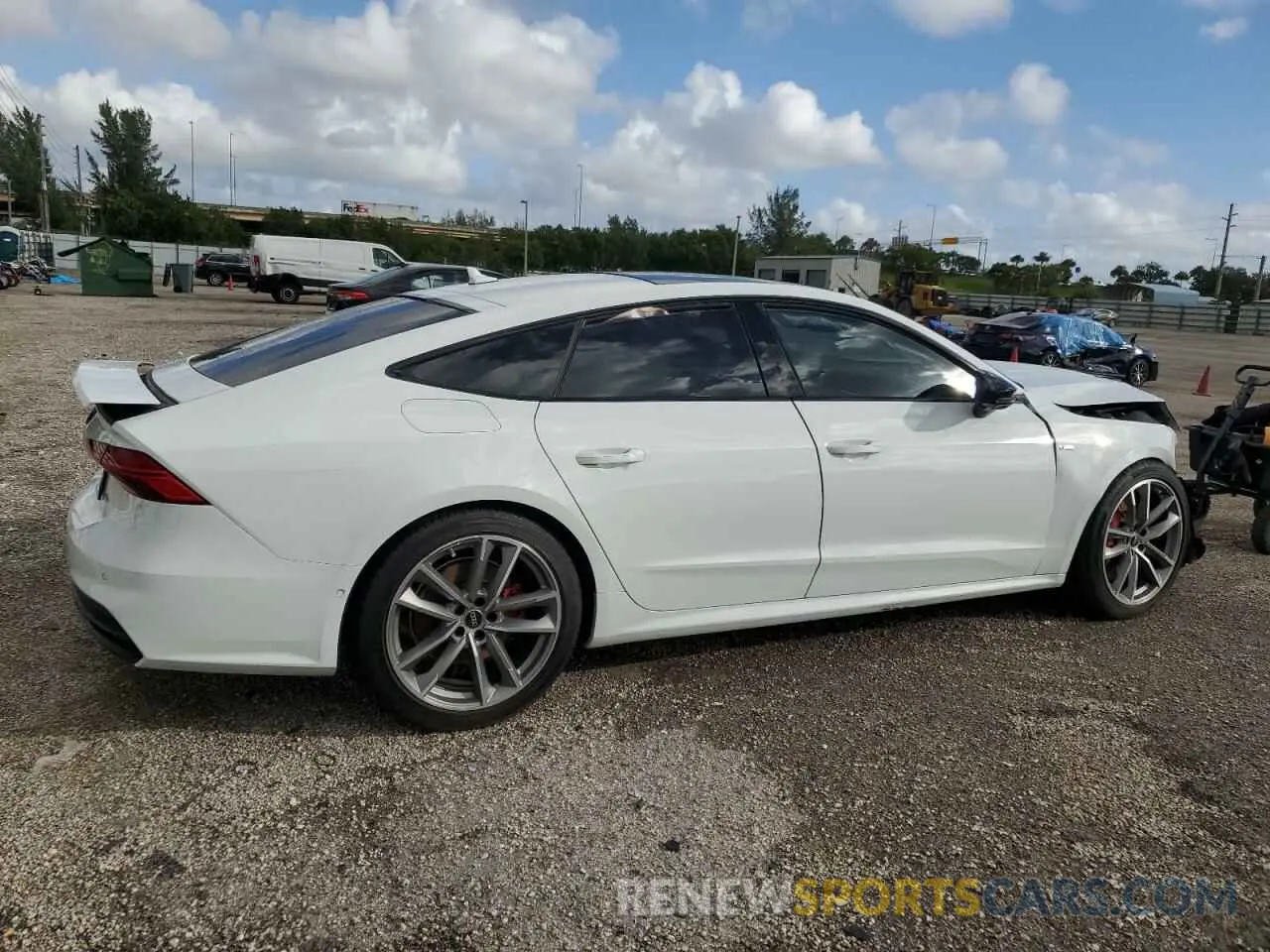 3 fotografías del automóvil dañado WAUV2BF29NN050438 AUDI A7 2022