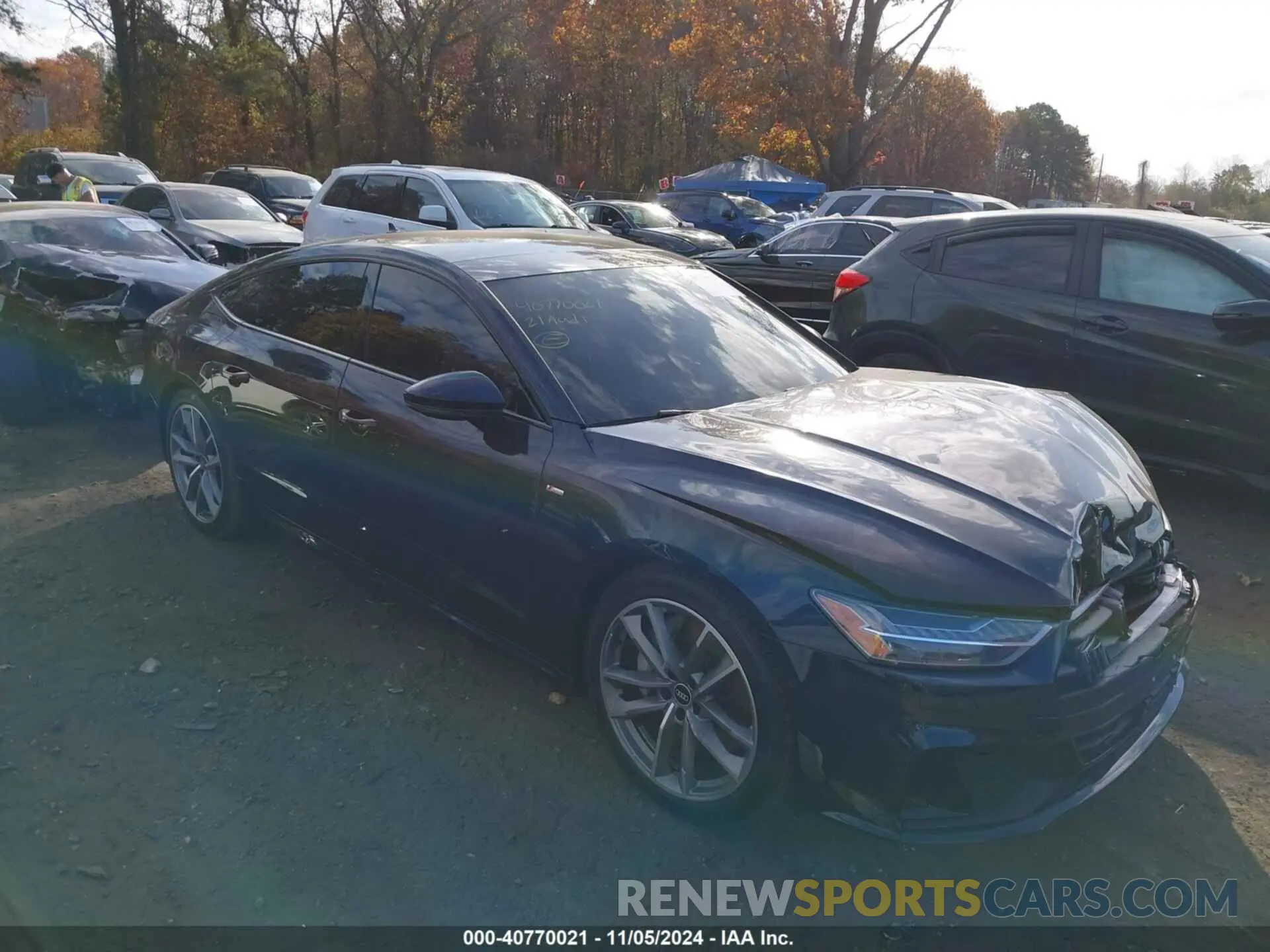 13 fotografías del automóvil dañado WAUU2AF25MN053213 AUDI A7 SPORTBACK 2021