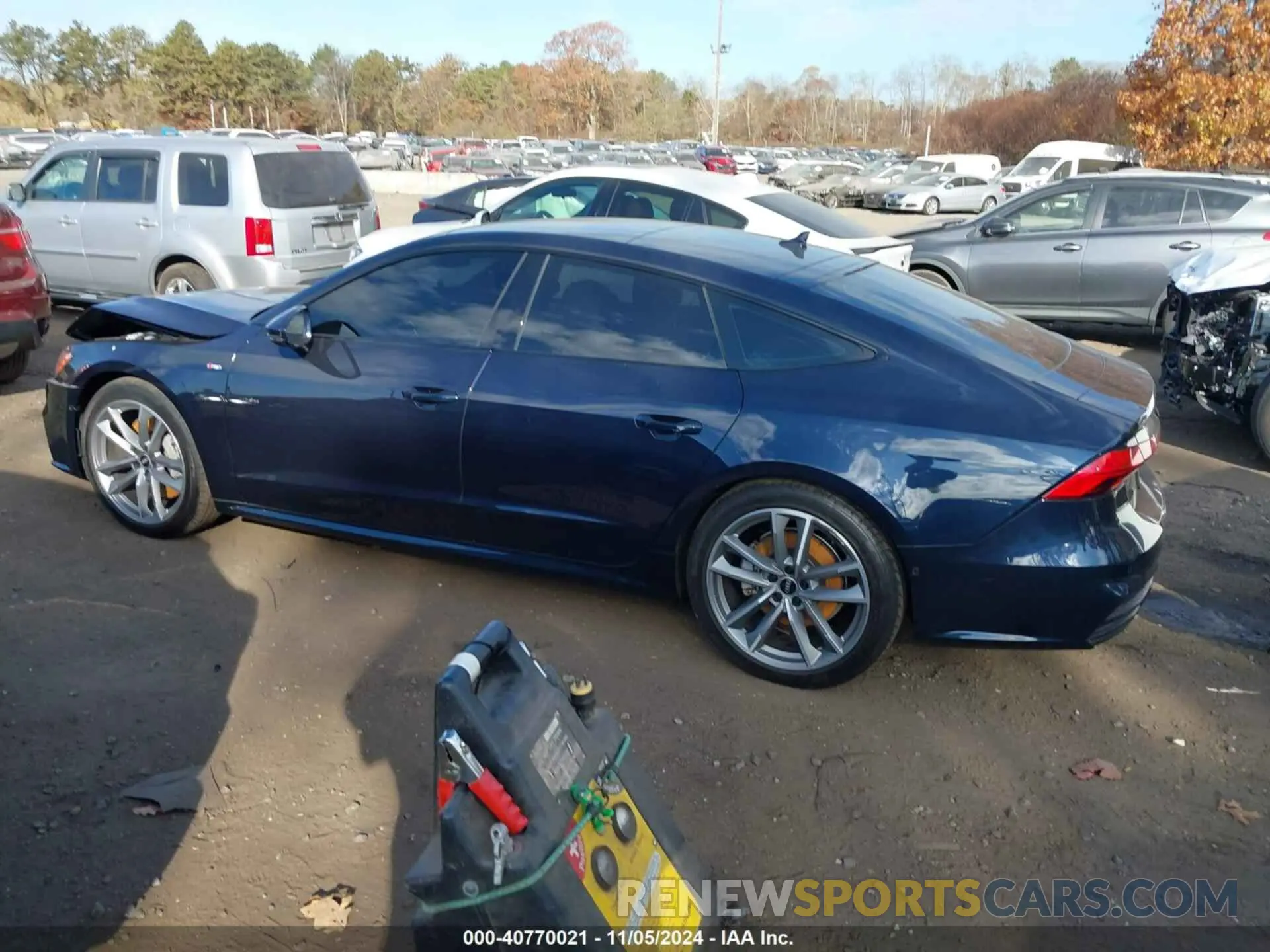 14 fotografías del automóvil dañado WAUU2AF25MN053213 AUDI A7 SPORTBACK 2021