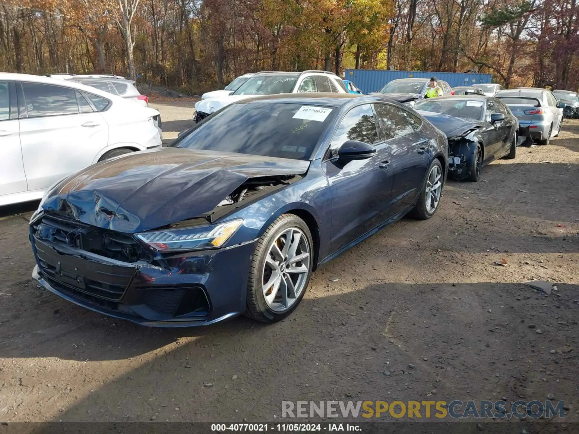 2 fotografías del automóvil dañado WAUU2AF25MN053213 AUDI A7 SPORTBACK 2021