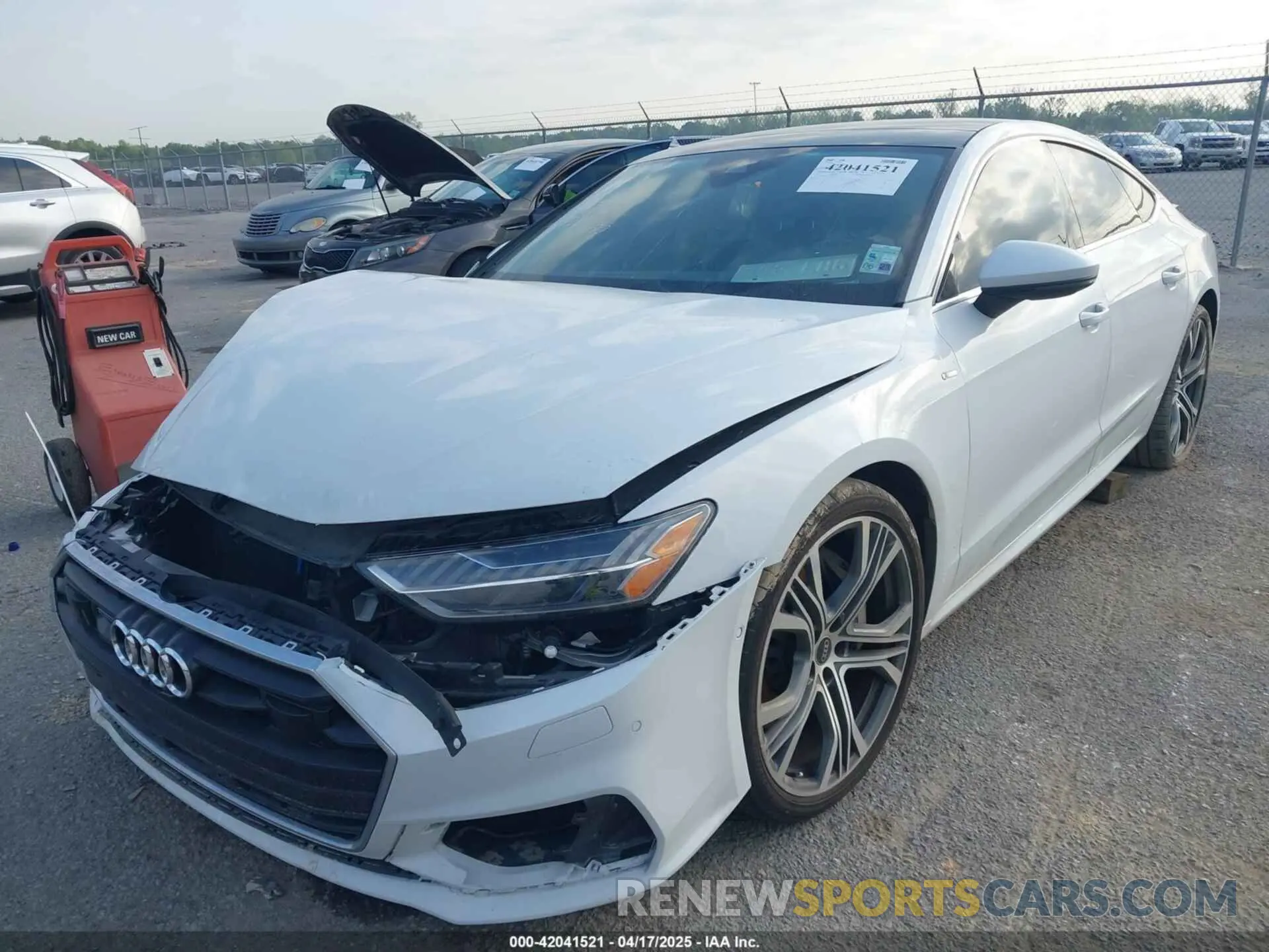 2 fotografías del automóvil dañado WAUV2AF2XMN023175 AUDI A7 SPORTBACK 2021