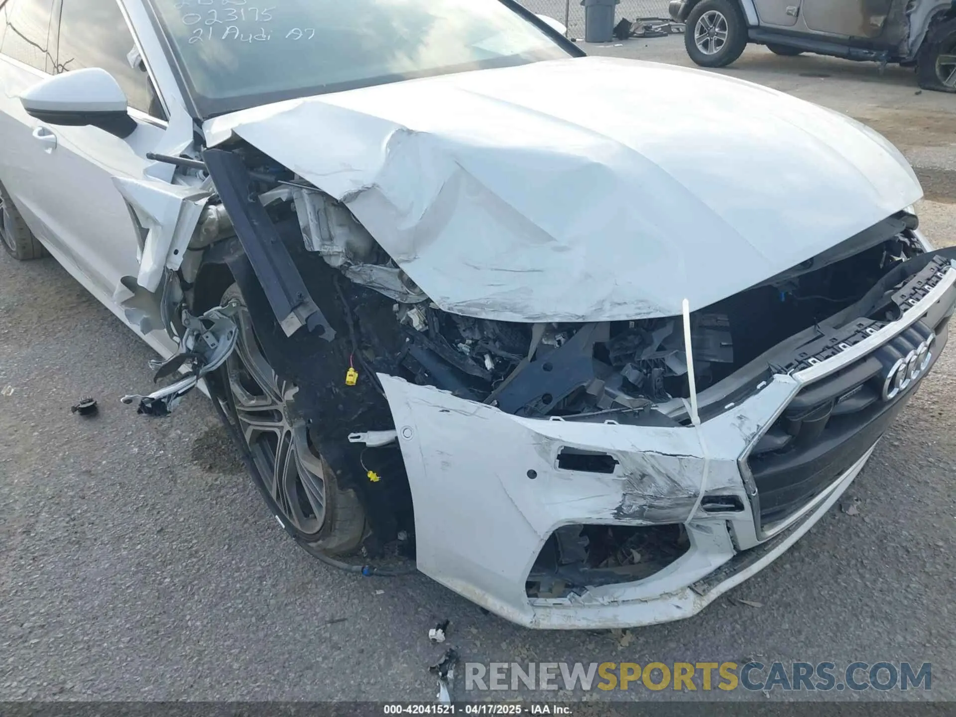 6 fotografías del automóvil dañado WAUV2AF2XMN023175 AUDI A7 SPORTBACK 2021