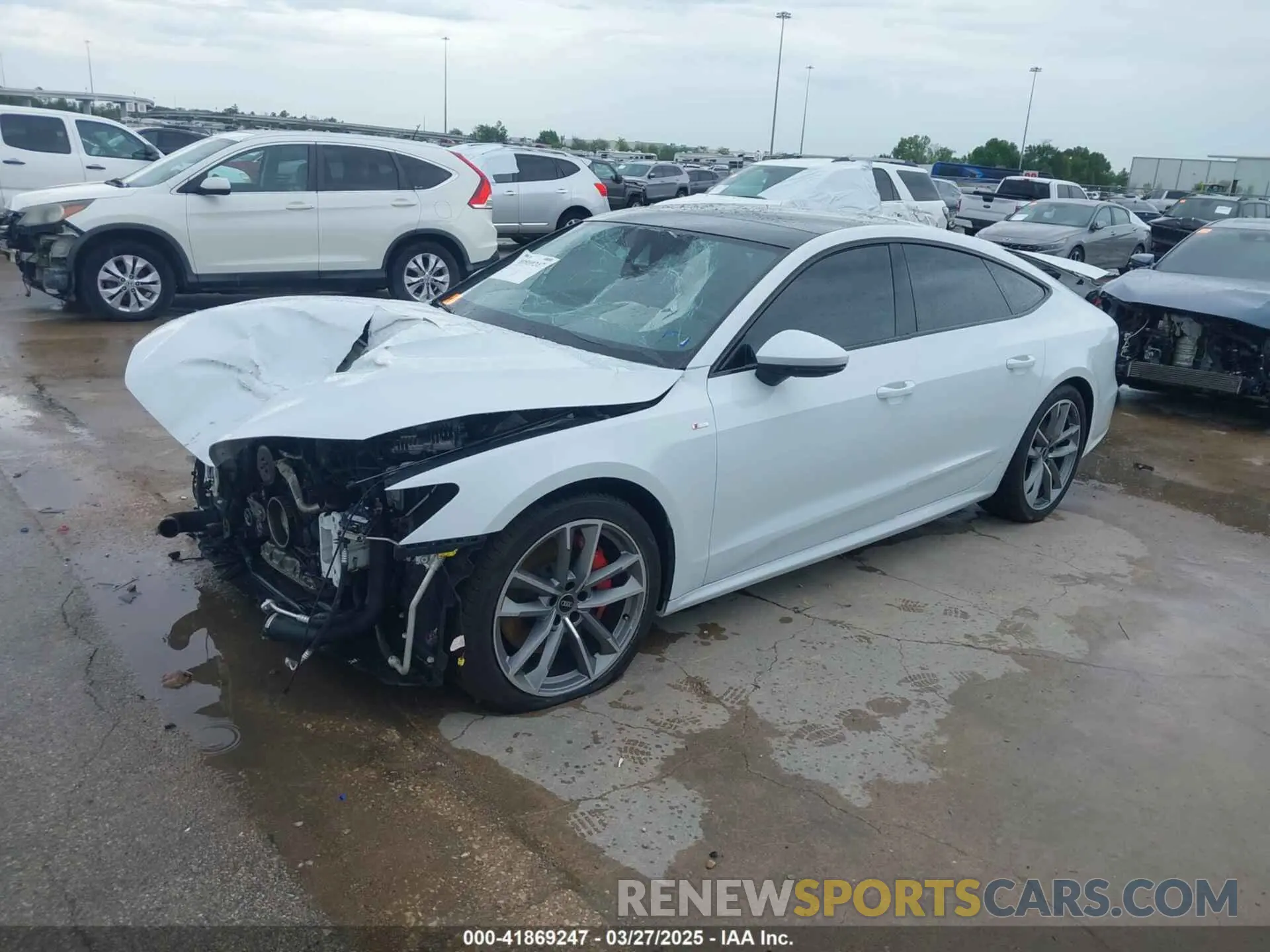 2 fotografías del automóvil dañado WAUU2BF23NN059065 AUDI A7 SPORTBACK 2022