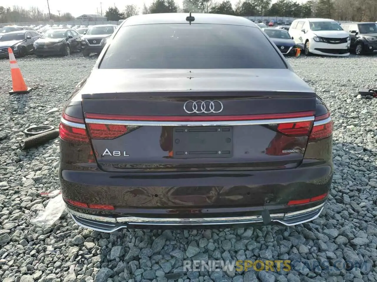 6 fotografías del automóvil dañado WAU8DAF83KN014441 AUDI A8 2019