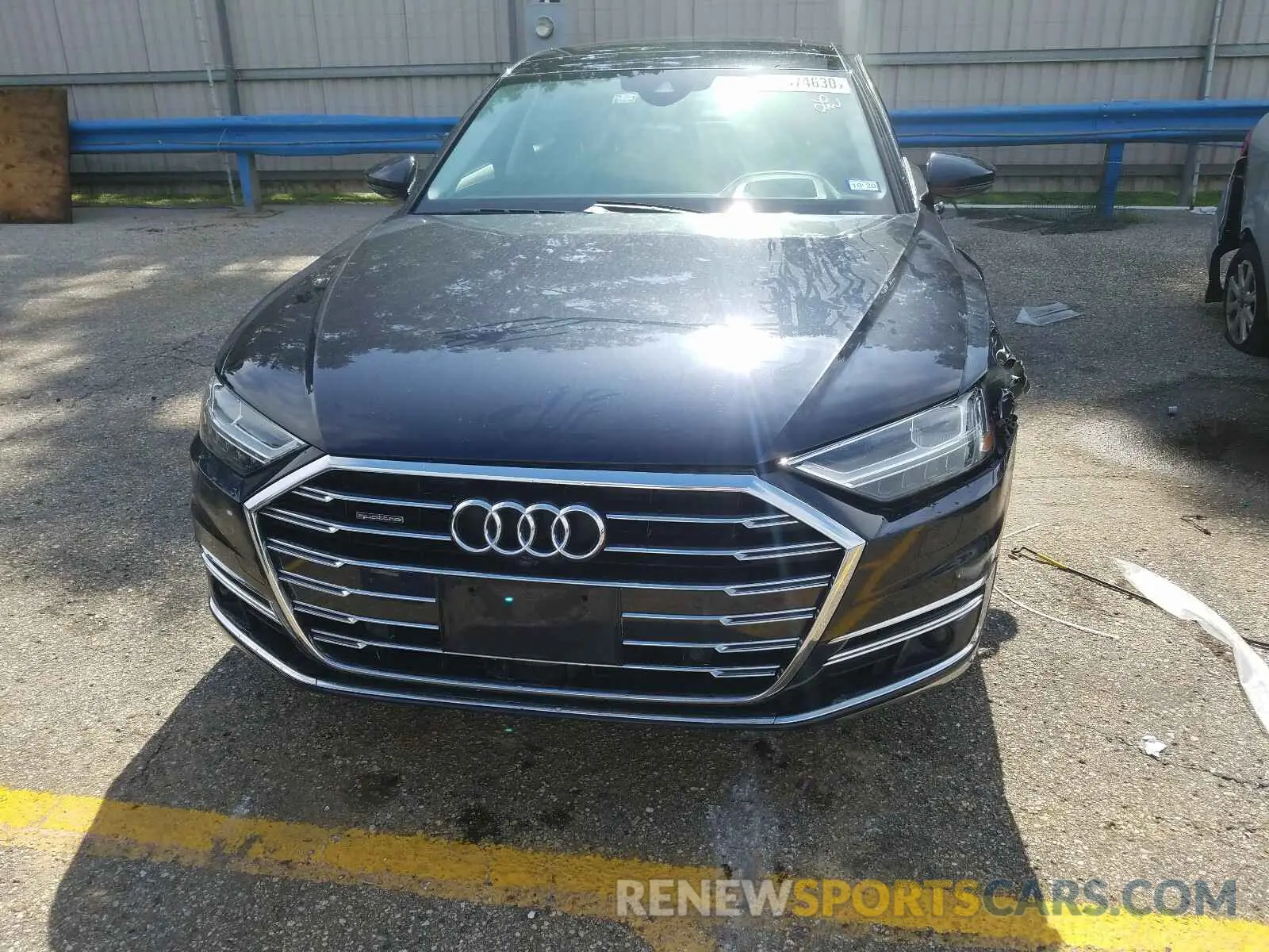 9 fotografías del automóvil dañado WAU8DAF85KN003084 AUDI A8 2019