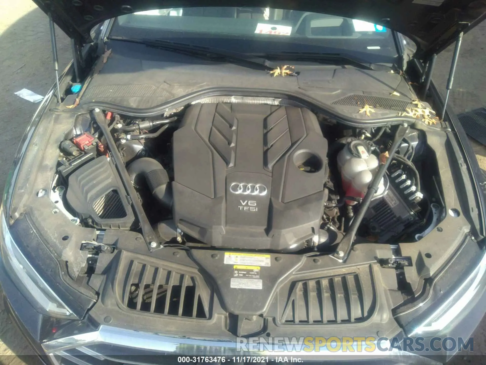 10 fotografías del automóvil dañado WAU8DAF85KN019009 AUDI A8 2019