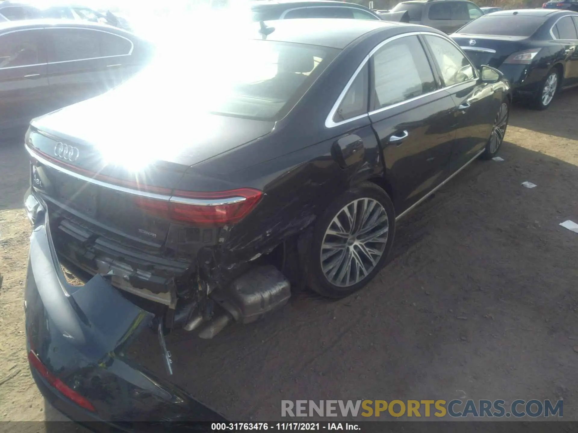 6 fotografías del automóvil dañado WAU8DAF85KN019009 AUDI A8 2019