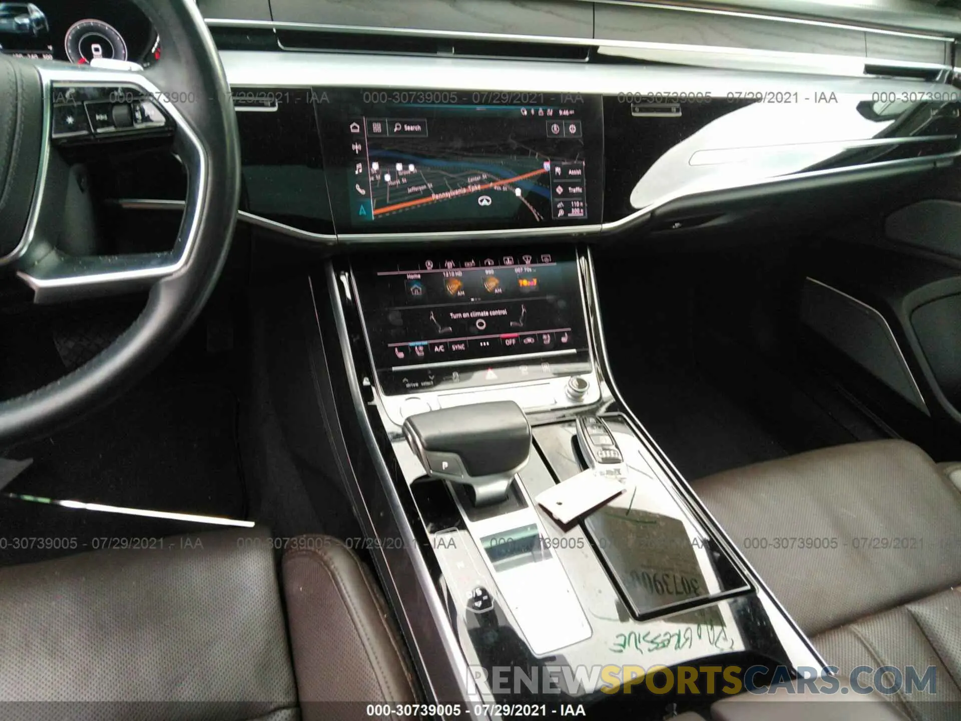 12 fotografías del automóvil dañado WAU8DAF86KN013199 AUDI A8 2019