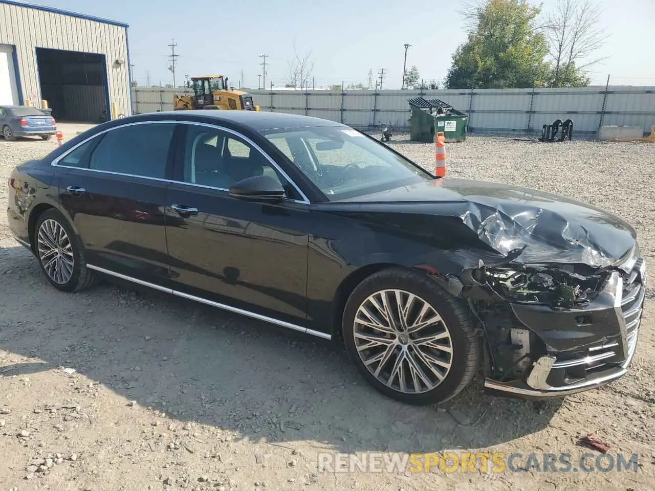 4 fotografías del automóvil dañado WAU8DAF88KN005671 AUDI A8 2019