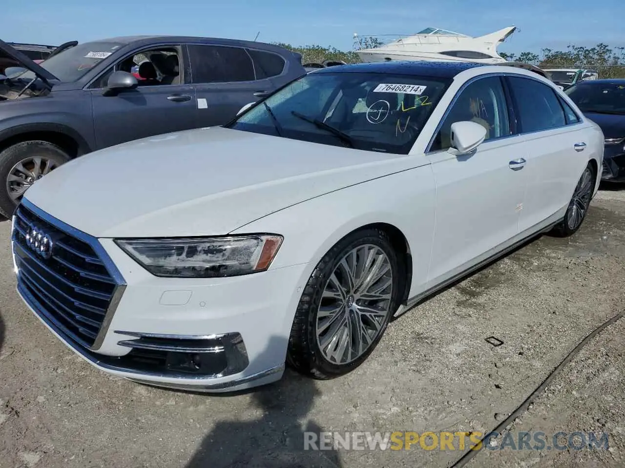 1 fotografías del automóvil dañado WAU8DAF88KN006836 AUDI A8 2019