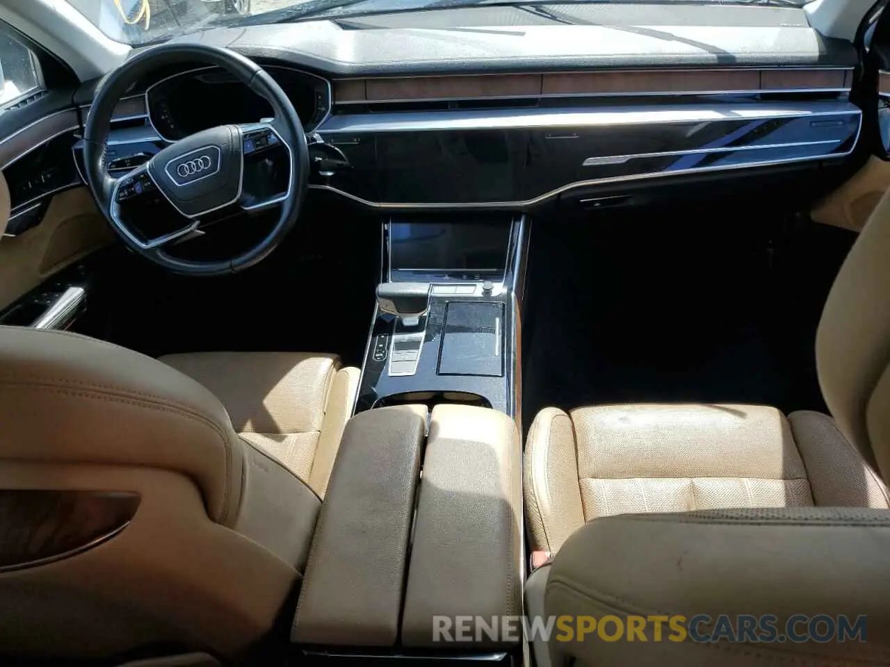 8 fotografías del automóvil dañado WAU8DAF88KN006836 AUDI A8 2019