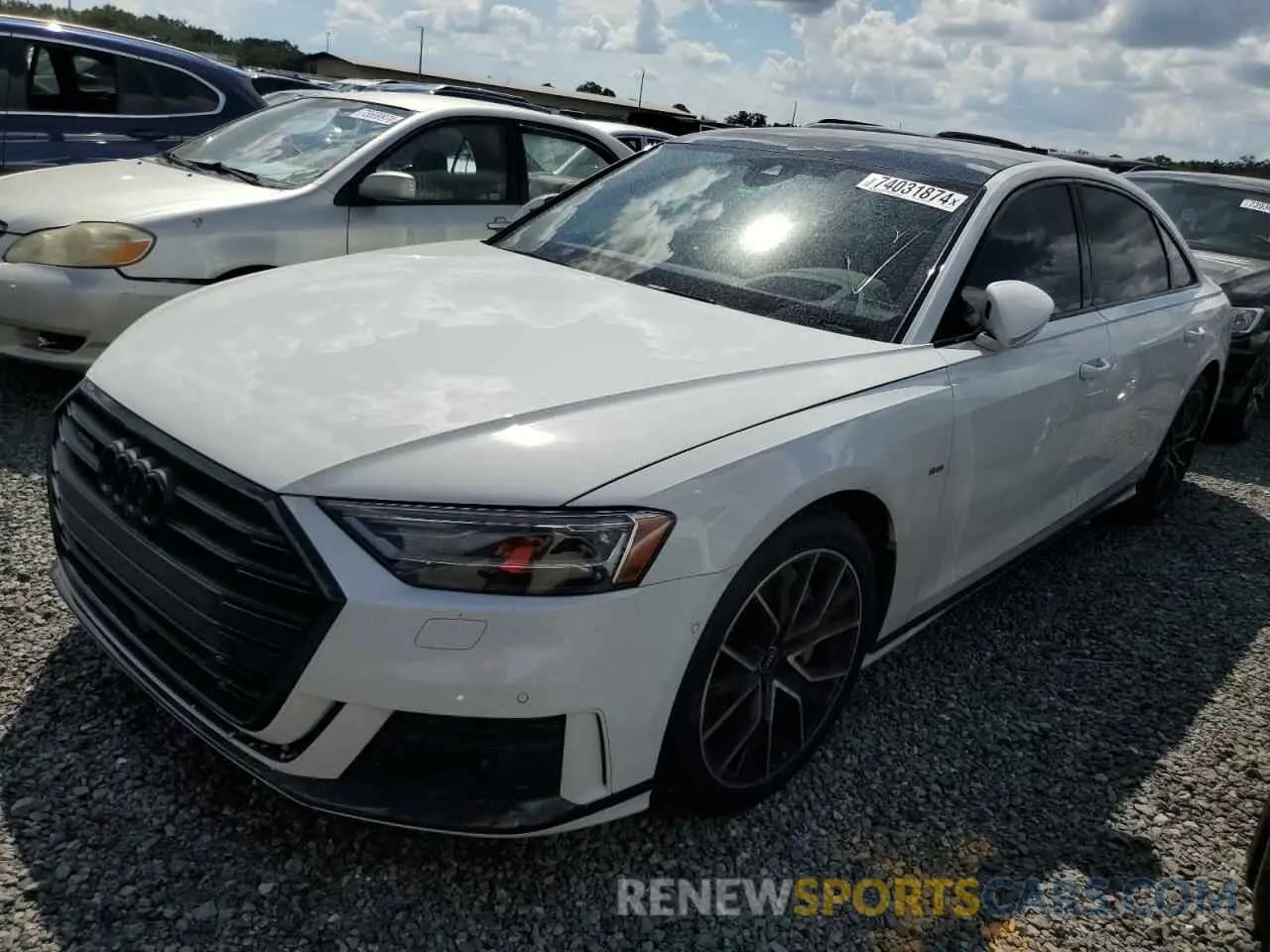 1 fotografías del automóvil dañado WAU8DAF81MN011833 AUDI A8 2021