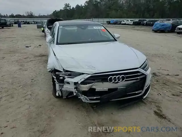 11 fotografías del automóvil dañado WAU8DAF82MN021237 AUDI A8 2021