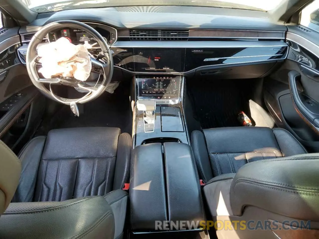 8 fotografías del automóvil dañado WAU8DAF82MN022503 AUDI A8 2021