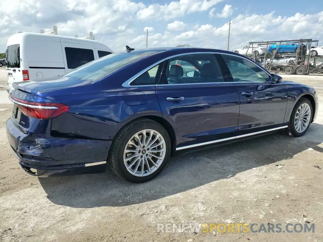 3 fotografías del automóvil dañado WAU8DAF8XMN027495 AUDI A8 2021