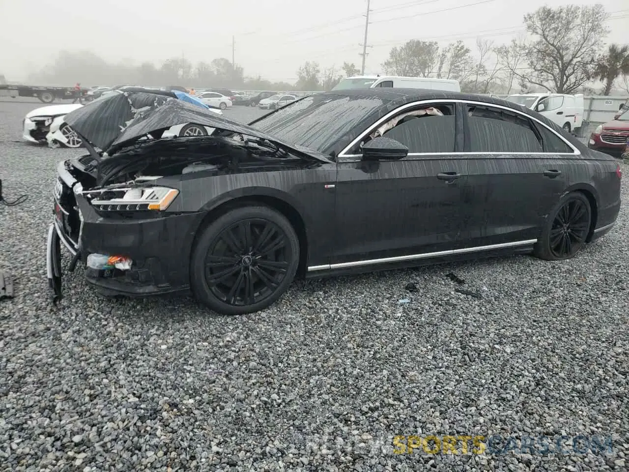 1 fotografías del automóvil dañado WAU8EAF82MN013779 AUDI A8 2021