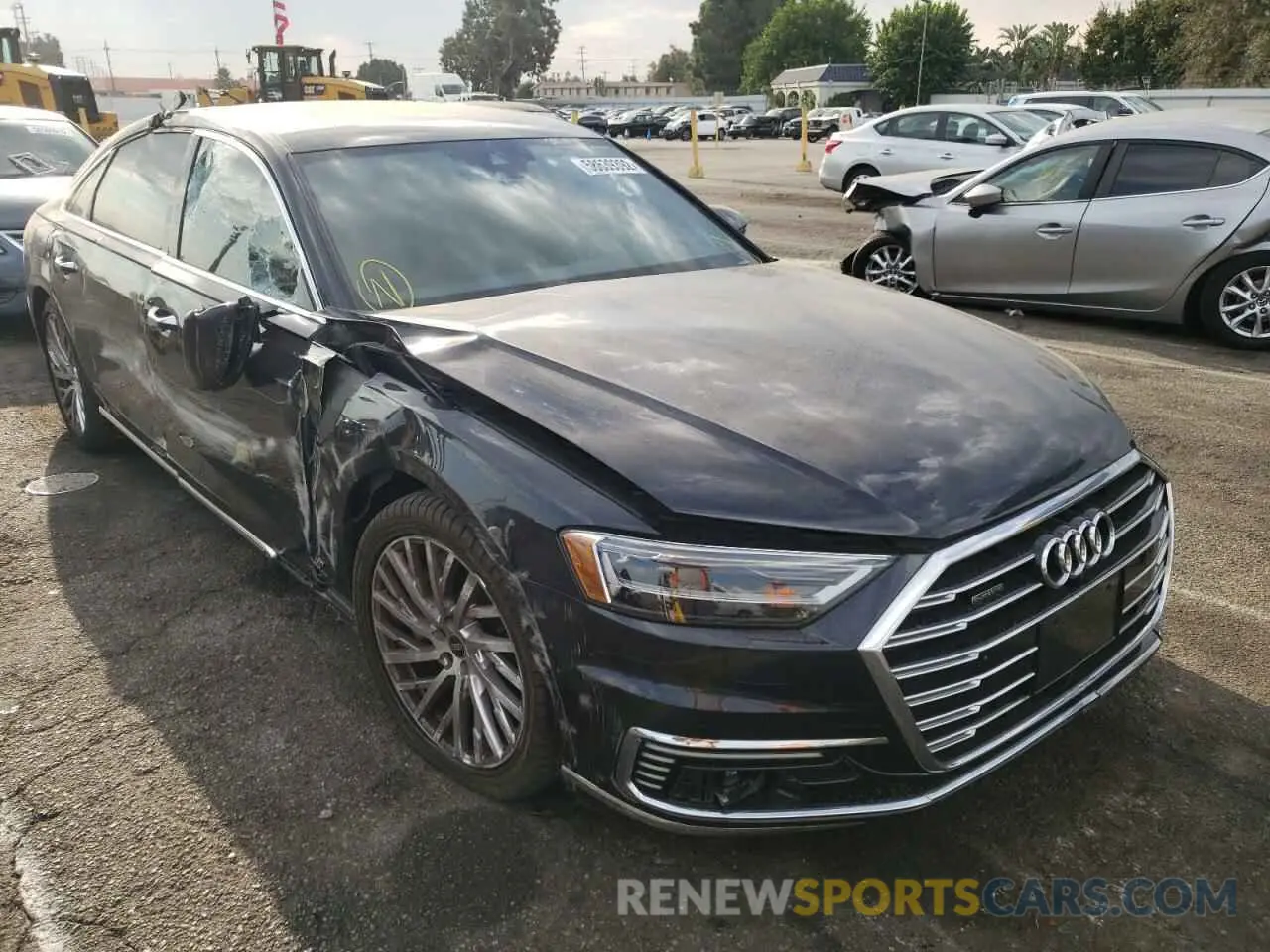 1 fotografías del automóvil dañado WAU8HAF88MN004060 AUDI A8 2021