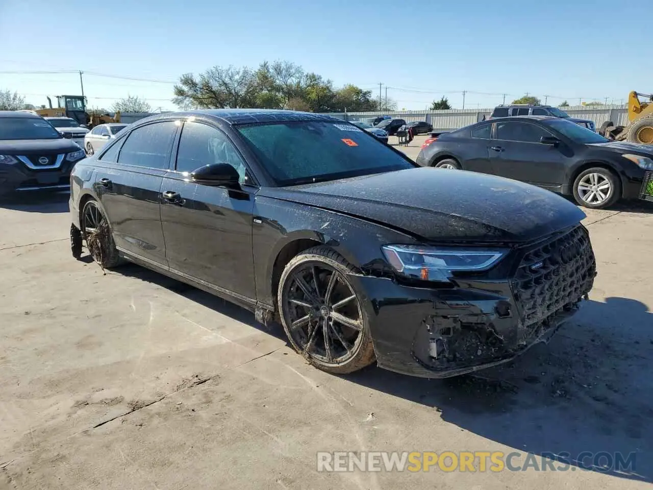 4 fotografías del automóvil dañado WAULDAF86NN009197 AUDI A8 2022