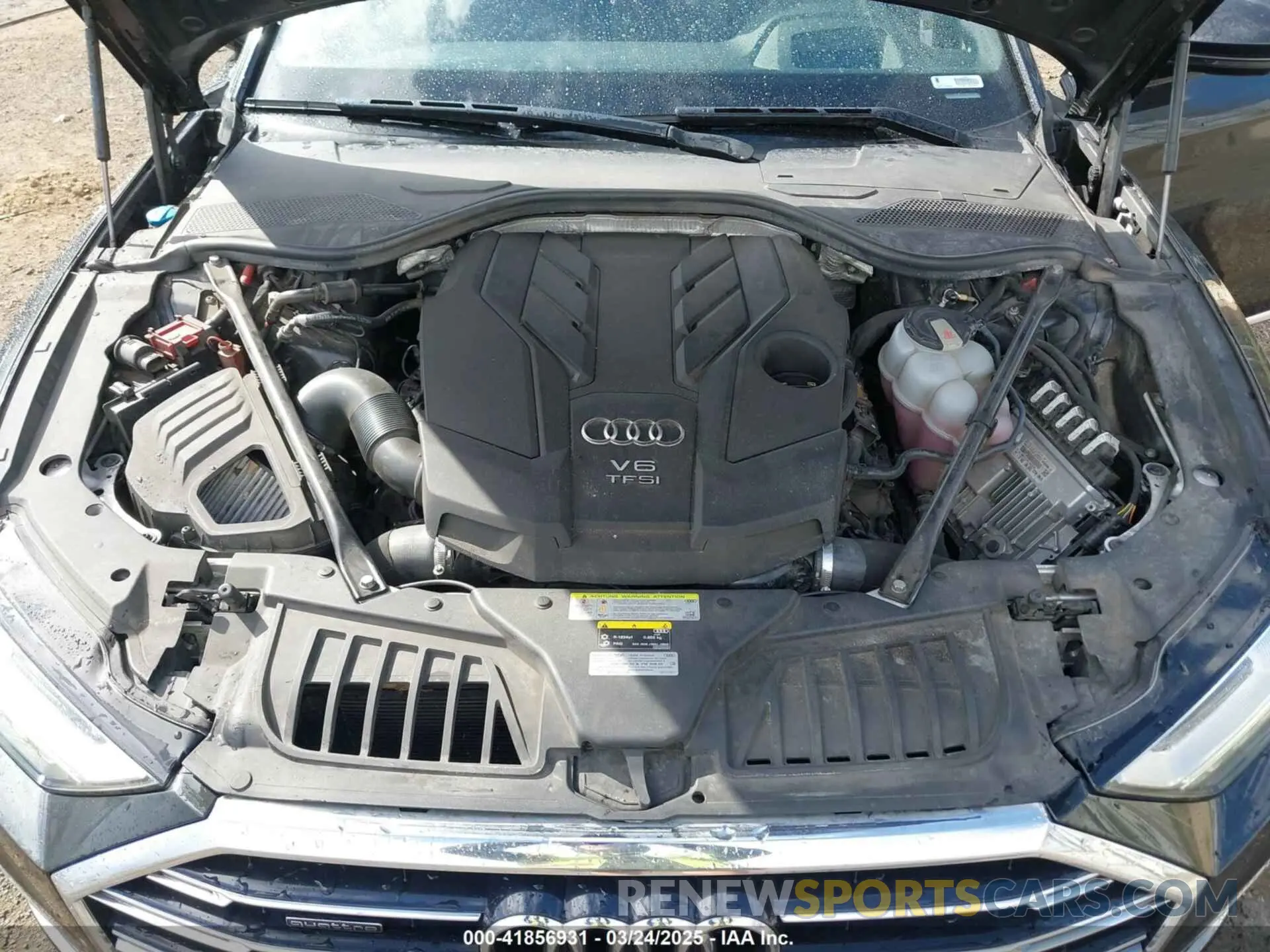 10 fotografías del automóvil dañado WAU8DAF84KN019115 AUDI A8 L 2019