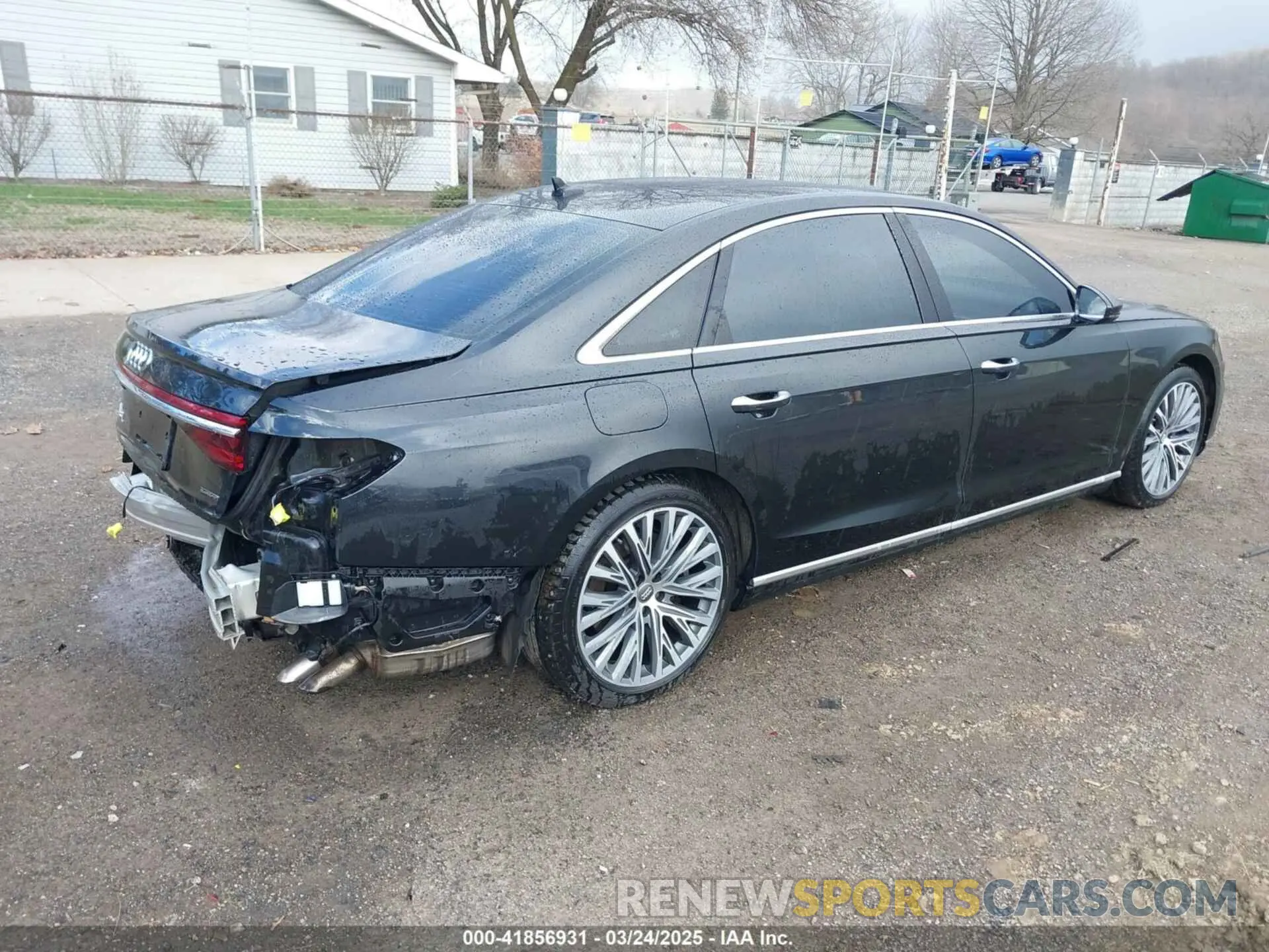 4 fotografías del automóvil dañado WAU8DAF84KN019115 AUDI A8 L 2019