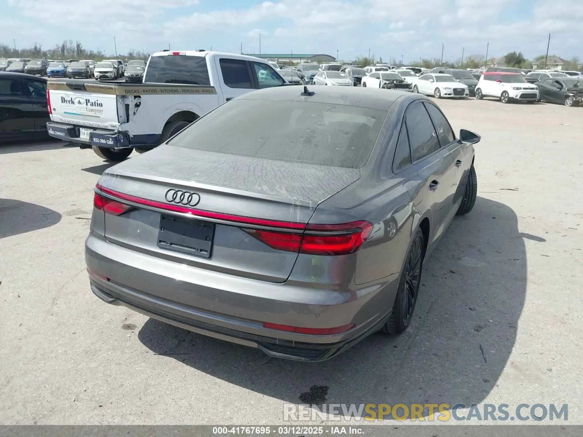 4 fotografías del automóvil dañado WAU8DAF89KN010314 AUDI A8 L 2019