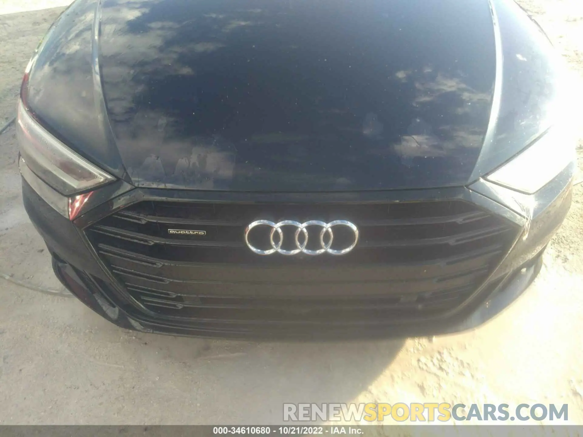 6 fotografías del automóvil dañado WAU8DAF80MN006414 AUDI A8 L 2021