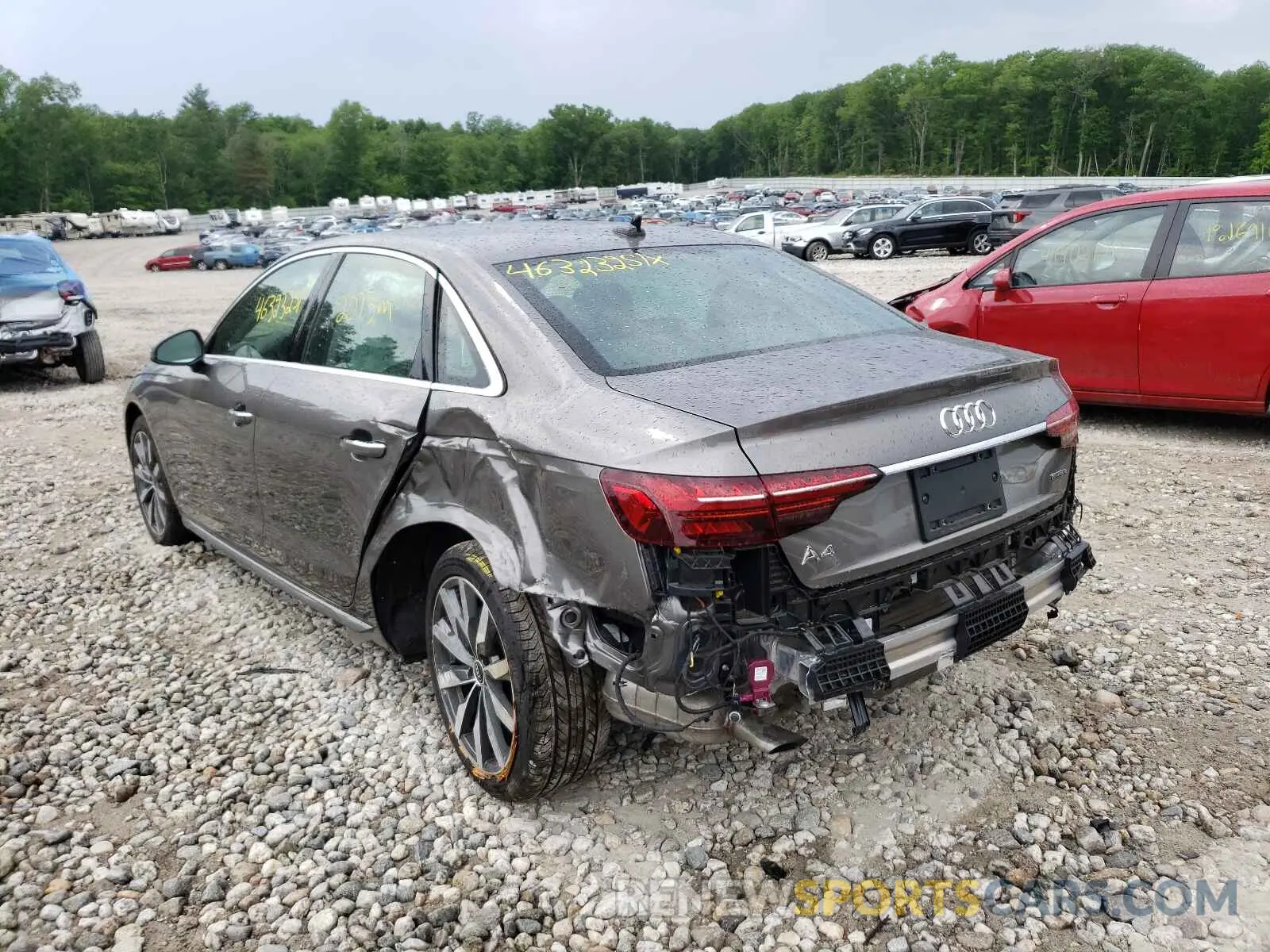 3 fotografías del automóvil dañado WAUBBAF46MA031480 AUDI ALL OTHER 2021