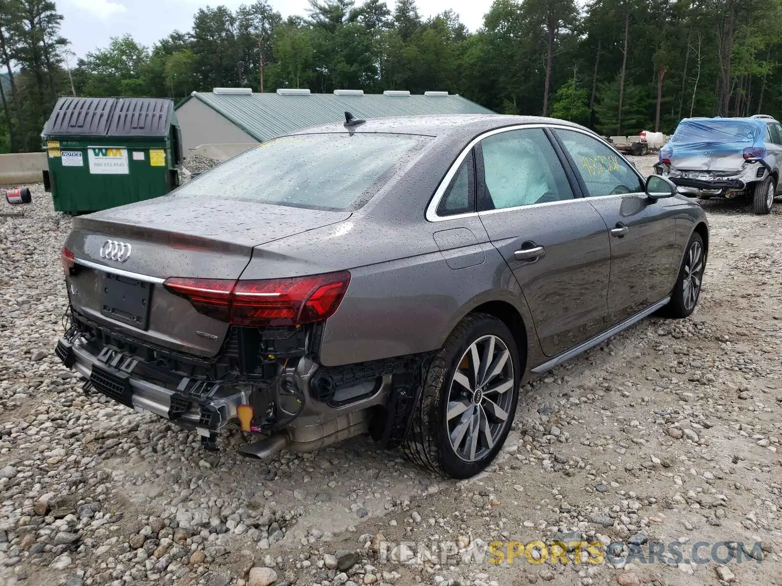 4 fotografías del automóvil dañado WAUBBAF46MA031480 AUDI ALL OTHER 2021