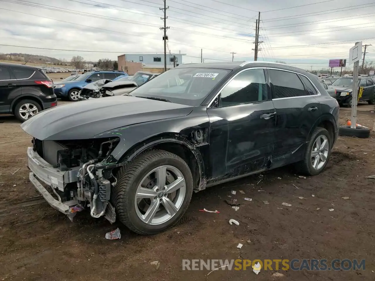 1 fotografías del automóvil dañado WA1LAAGE0KB021160 AUDI E-TRON 2019