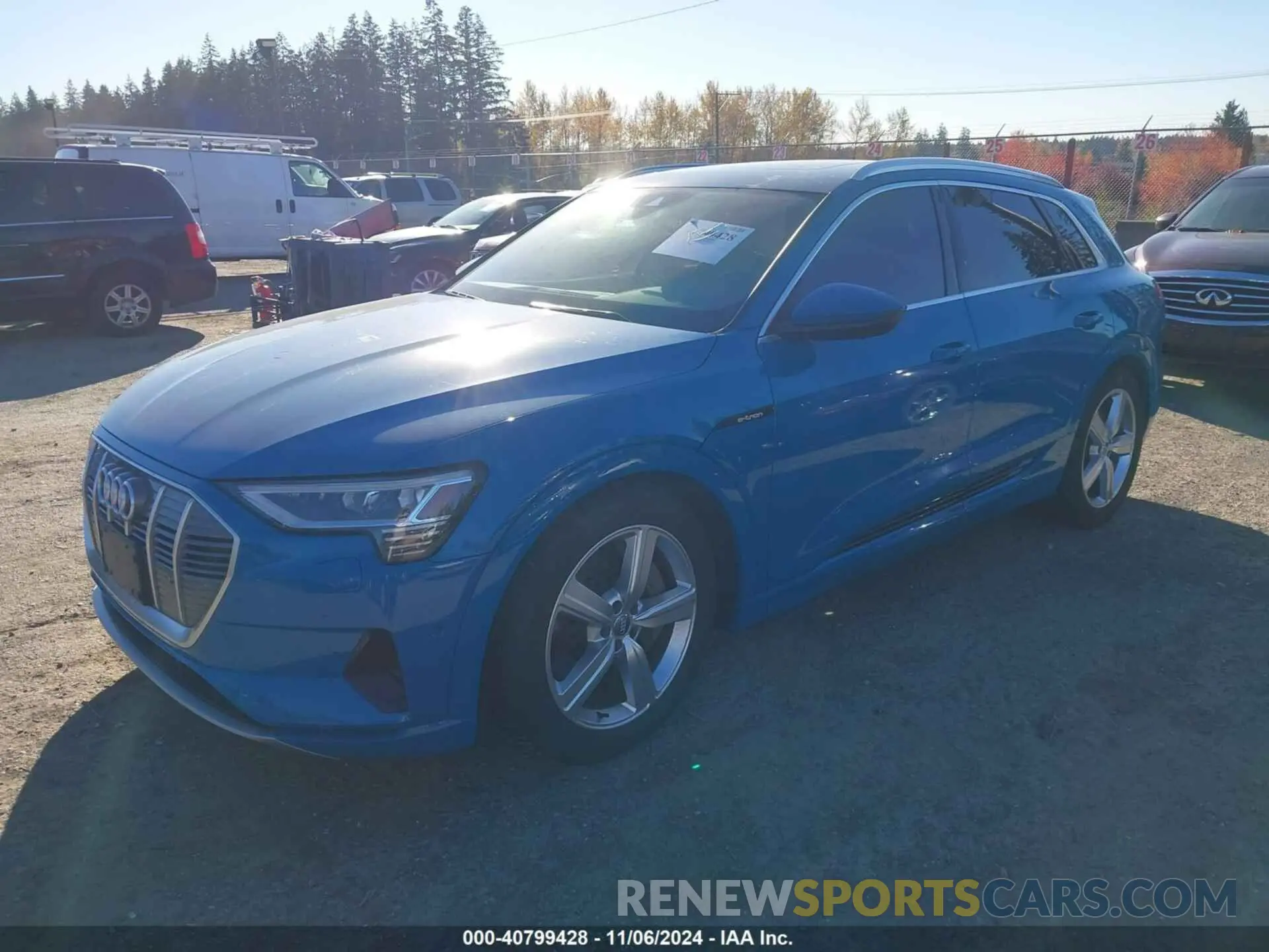 2 fotografías del automóvil dañado WA1LAAGE5KB005407 AUDI E-TRON 2019