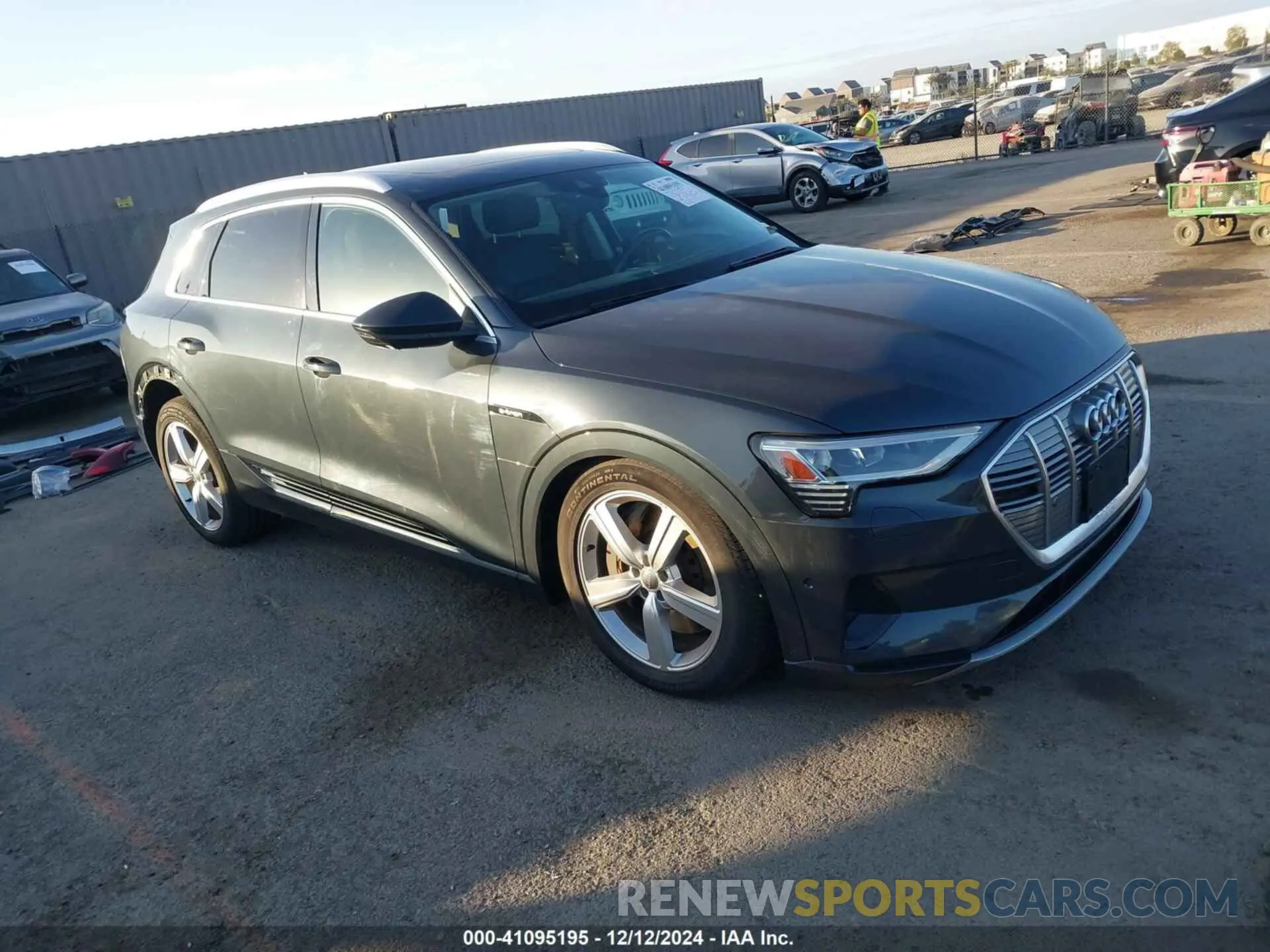 1 fotografías del automóvil dañado WA1LAAGE6KB023186 AUDI E-TRON 2019