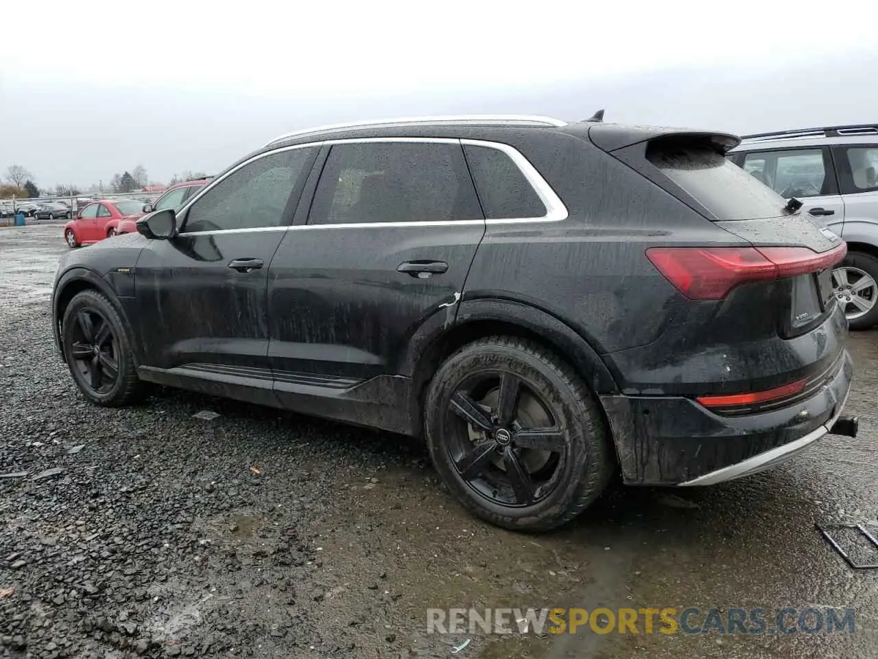 2 fotografías del automóvil dañado WA1LAAGE8KB021441 AUDI E-TRON 2019