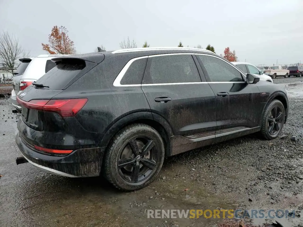 3 fotografías del automóvil dañado WA1LAAGE8KB021441 AUDI E-TRON 2019