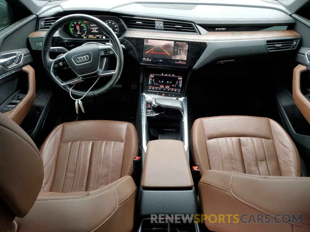 8 fotografías del automóvil dañado WA1LAAGE8KB021441 AUDI E-TRON 2019
