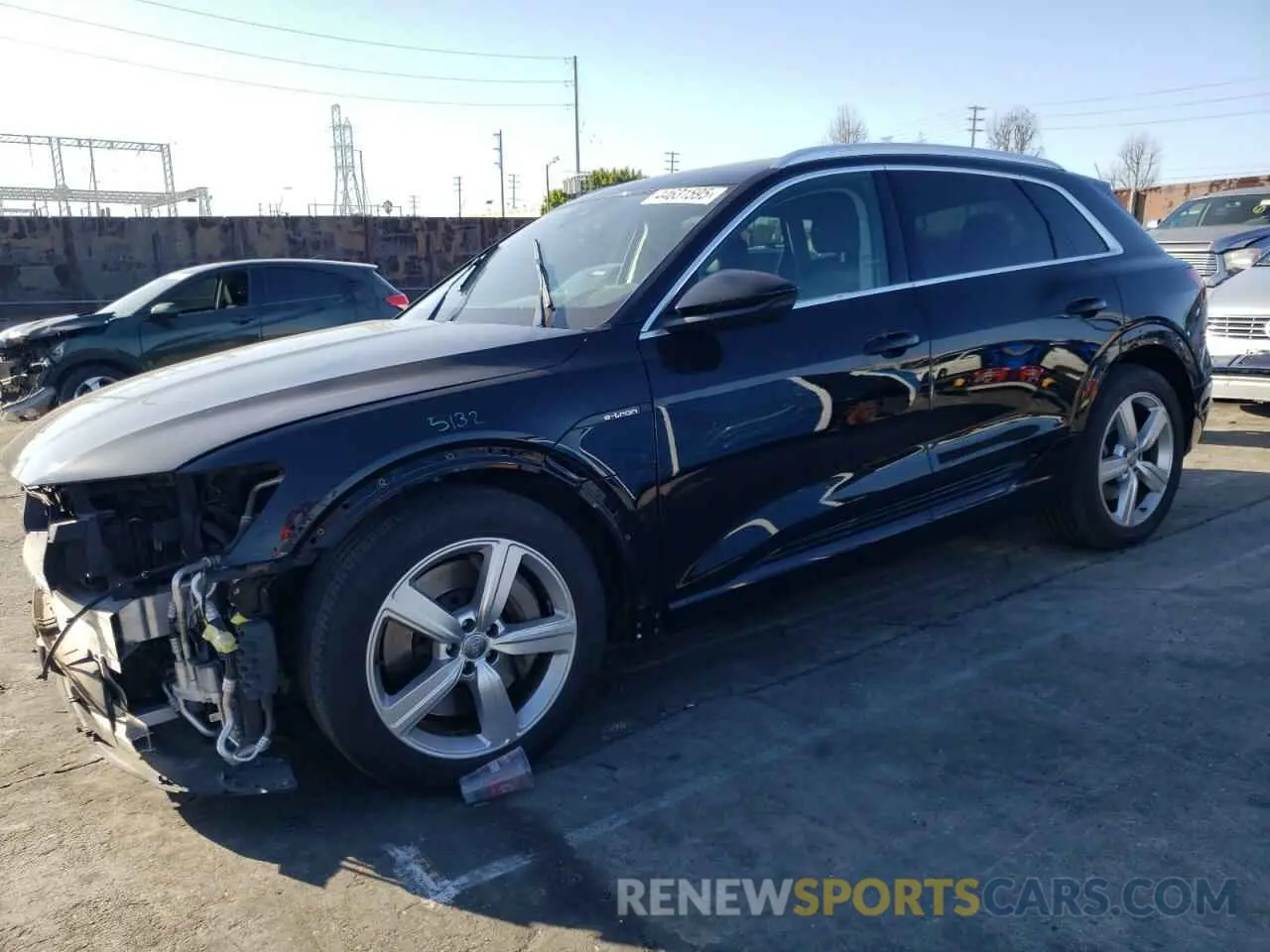 1 fotografías del automóvil dañado WA1LAAGEXKB011980 AUDI E-TRON 2019
