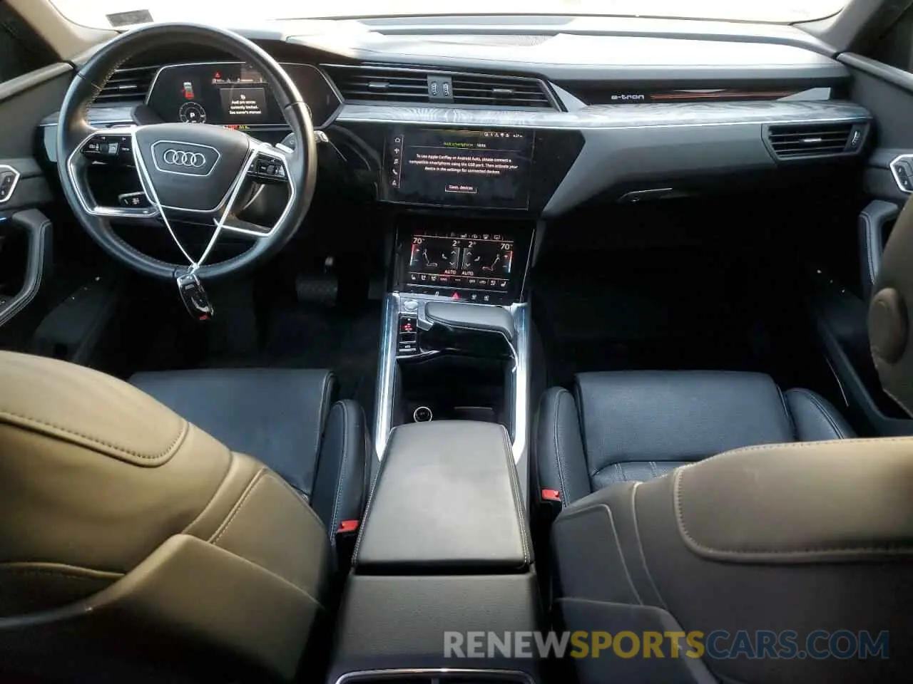 8 fotografías del automóvil dañado WA1VAAGE6KB006834 AUDI E-TRON 2019