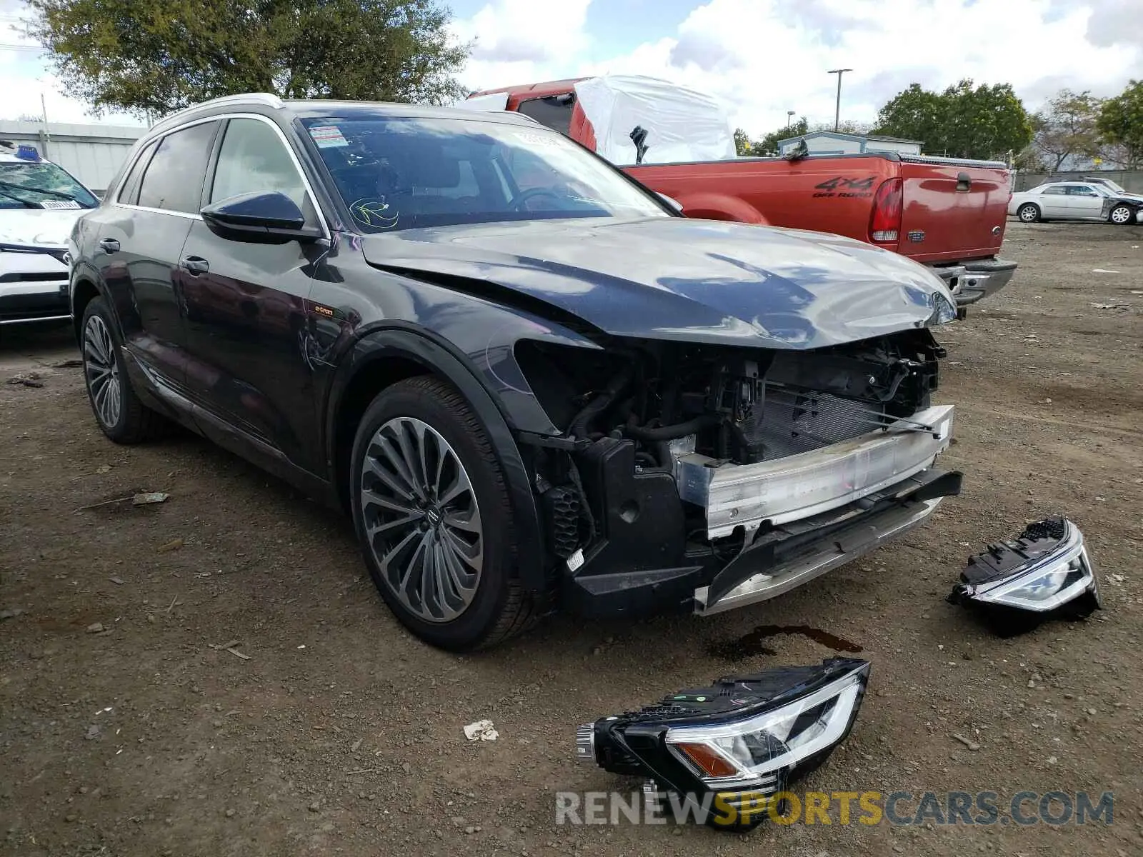 1 fotografías del automóvil dañado WA1VABGE1KB024793 AUDI E-TRON 2019