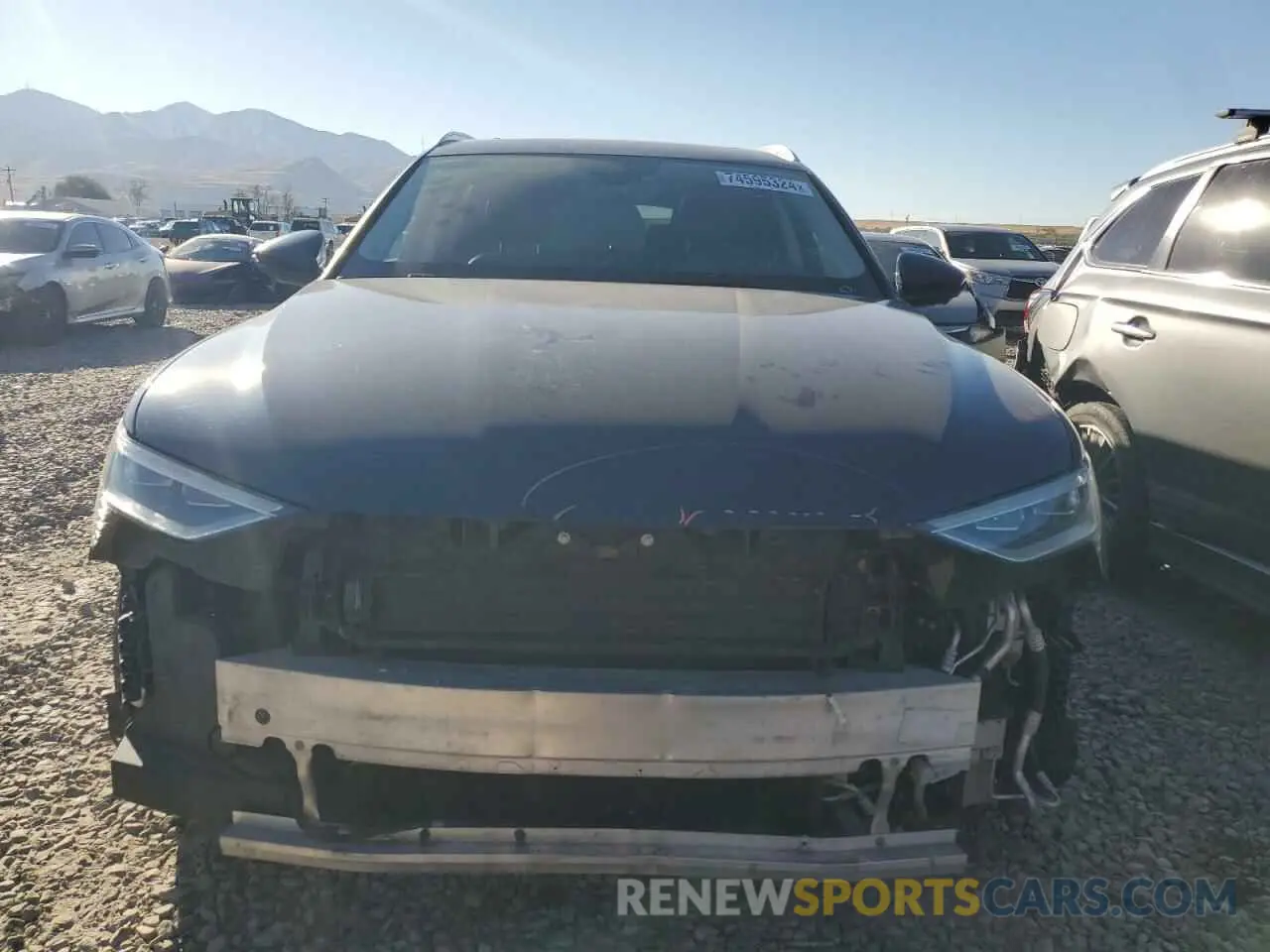 5 fotografías del automóvil dañado WA1VABGE3KB017294 AUDI E-TRON 2019